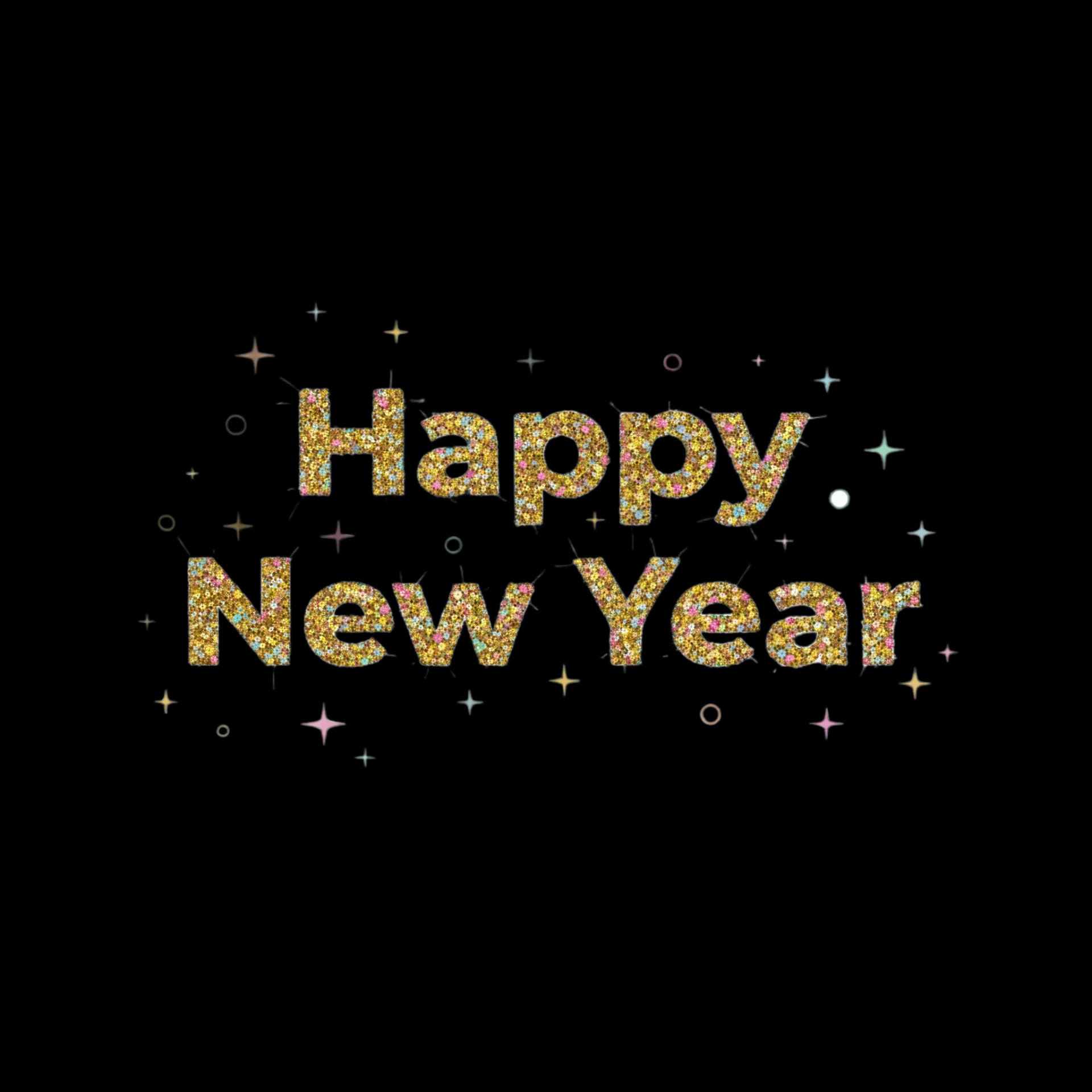 Sparkling New Year Text