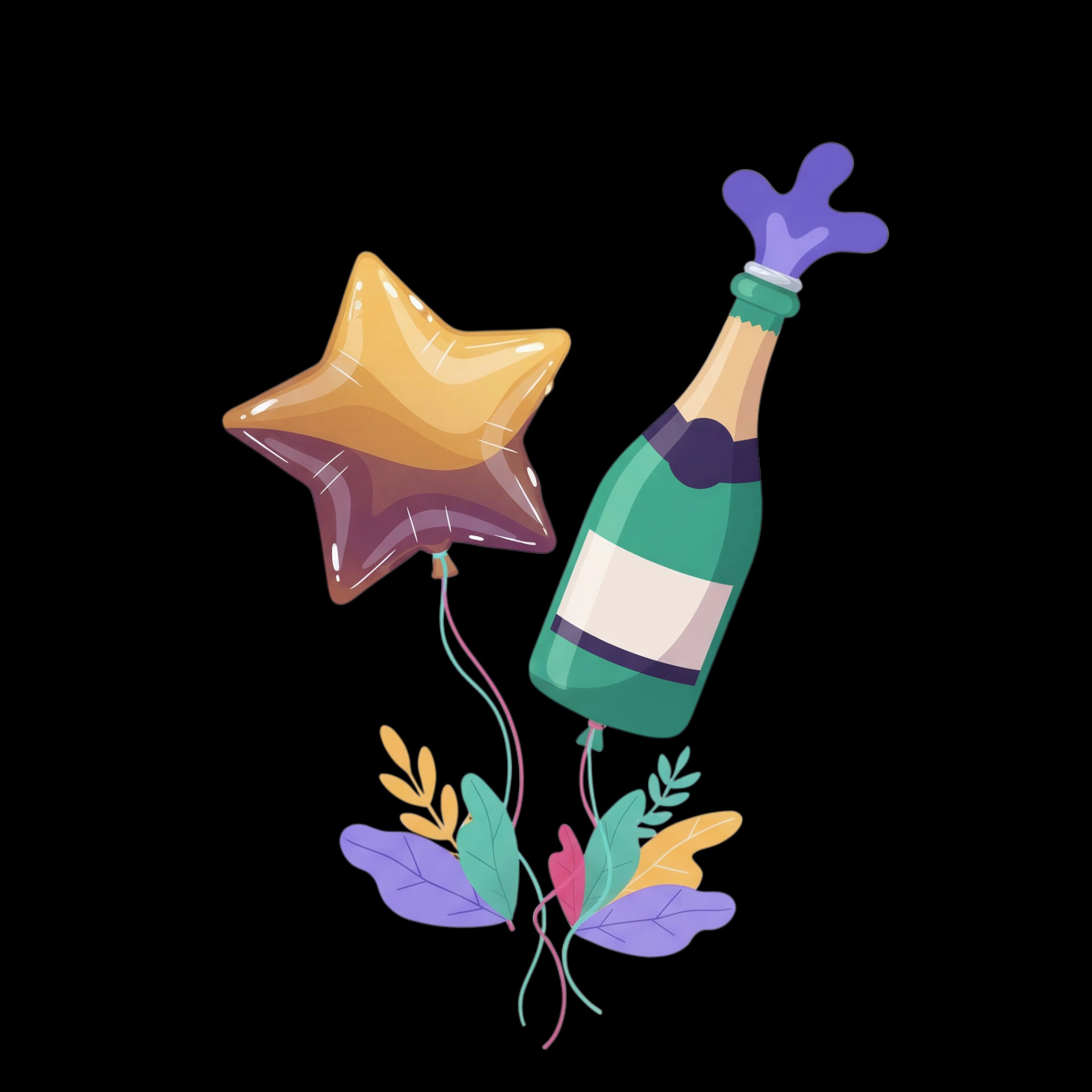 Star and Bottle Balloons