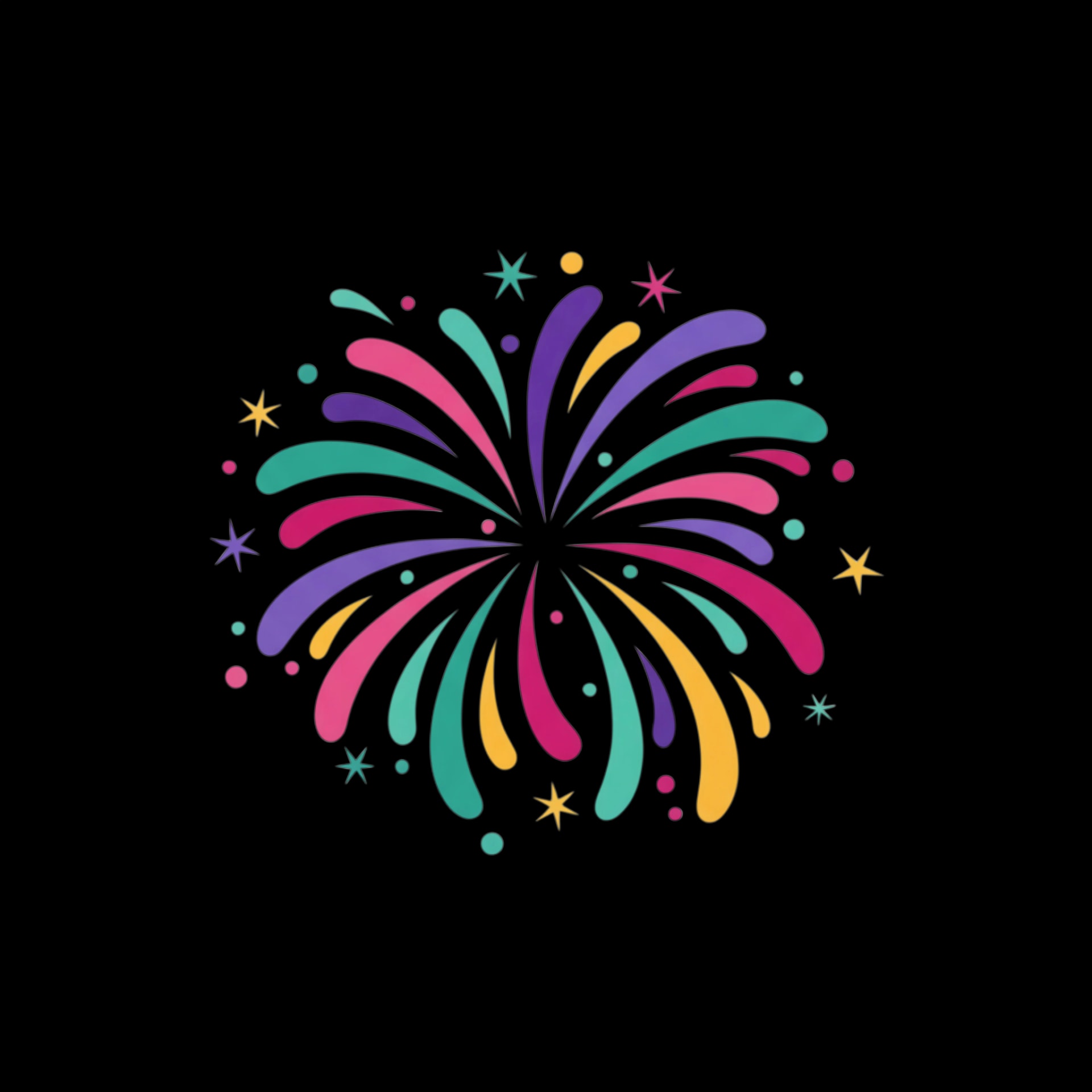 Abstract Firework Burst