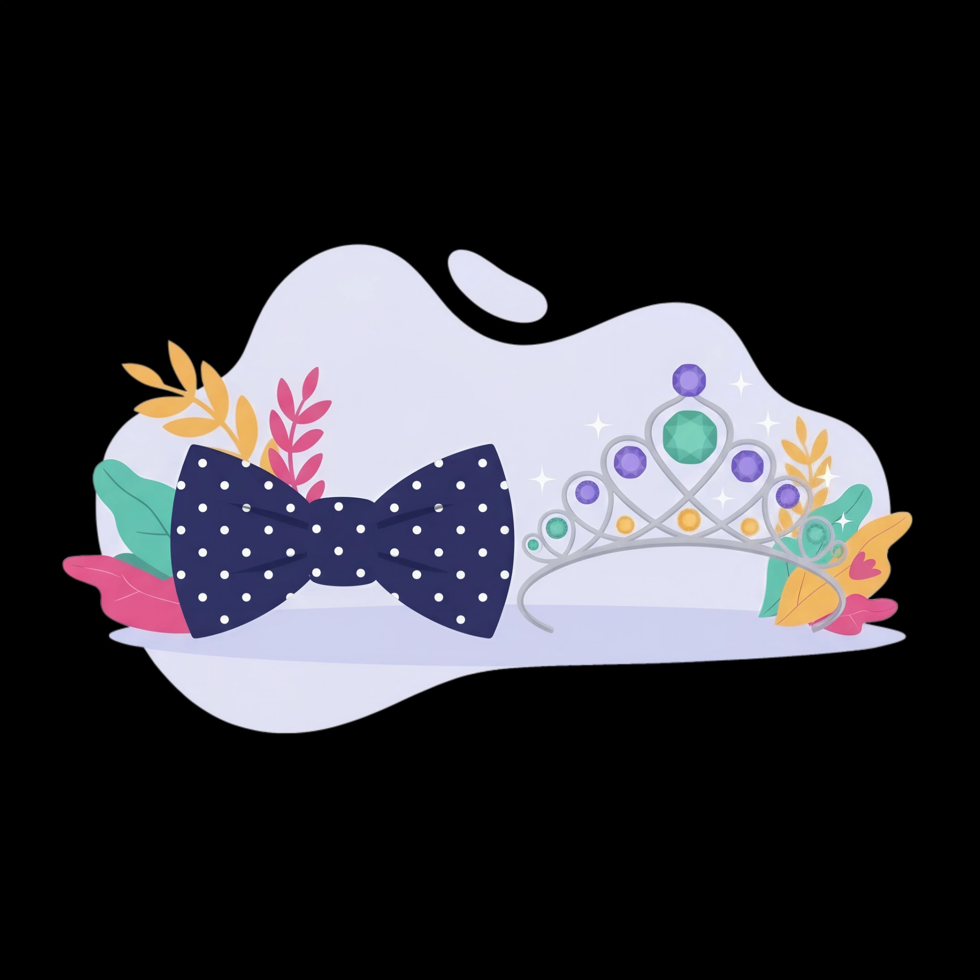 Bow Tie and Tiara Set