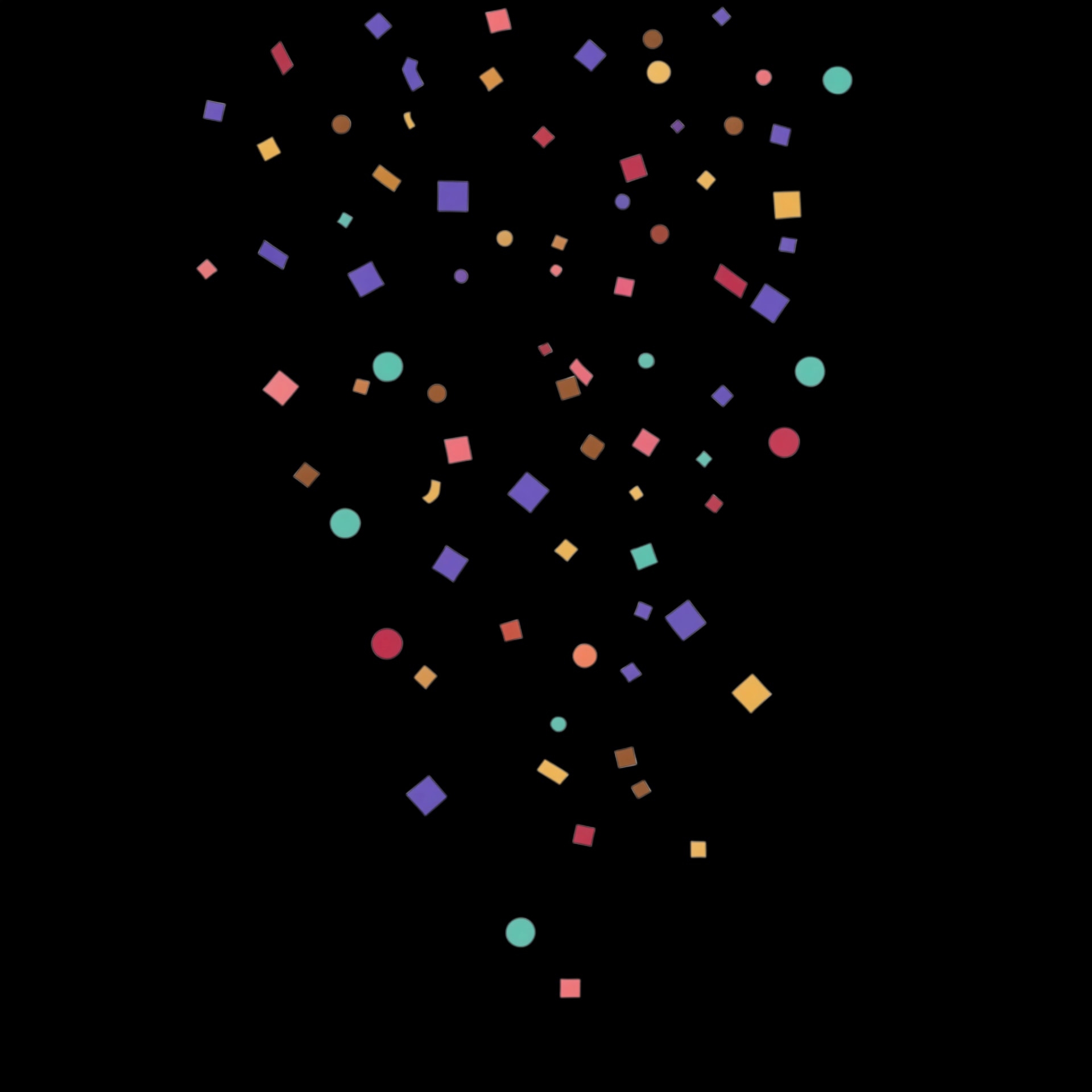 Falling Confetti Shower