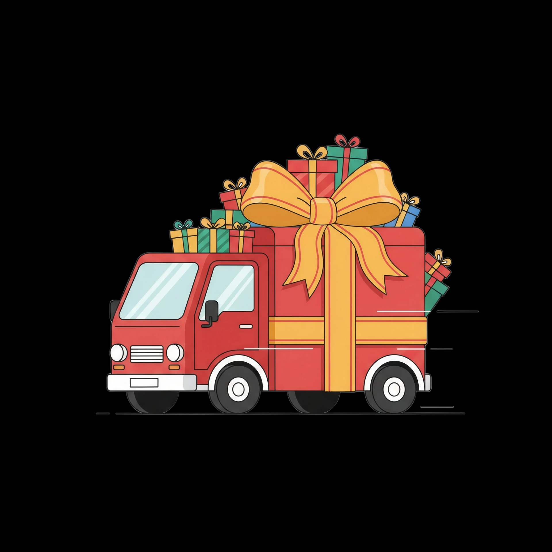 Festive Delivery Truck