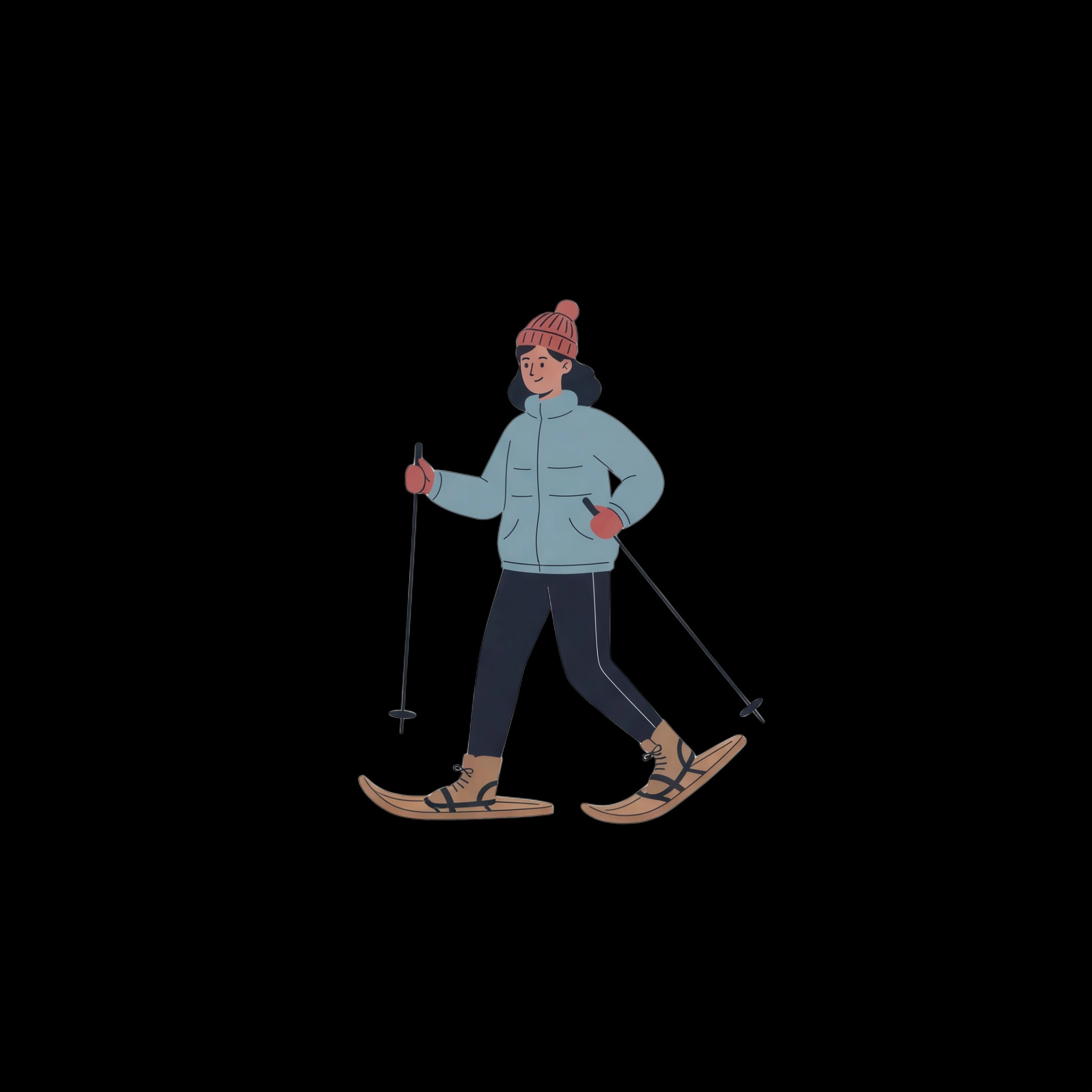 Snowshoe Hiker