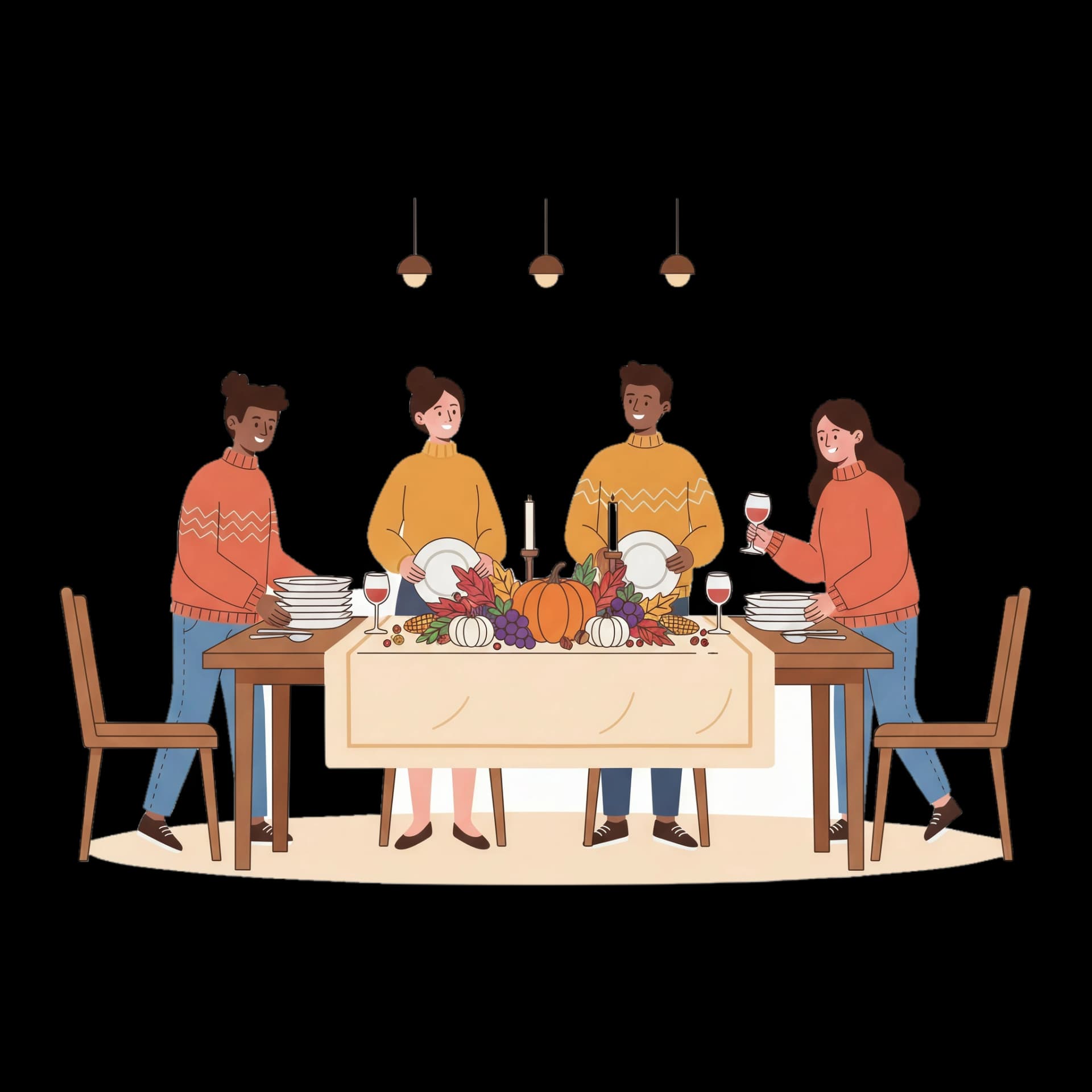 Thanksgiving Table Setting