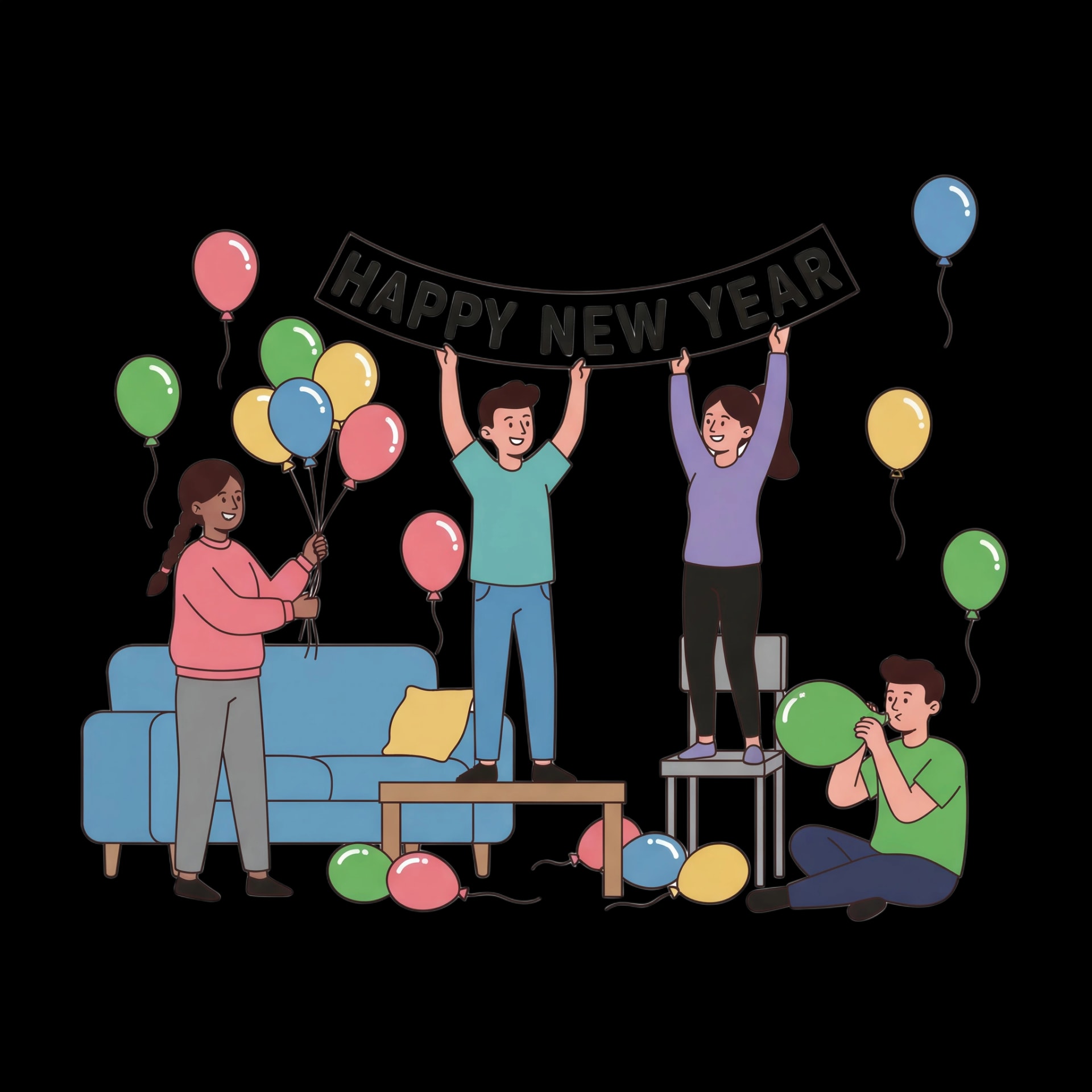 New Year's Party Decor