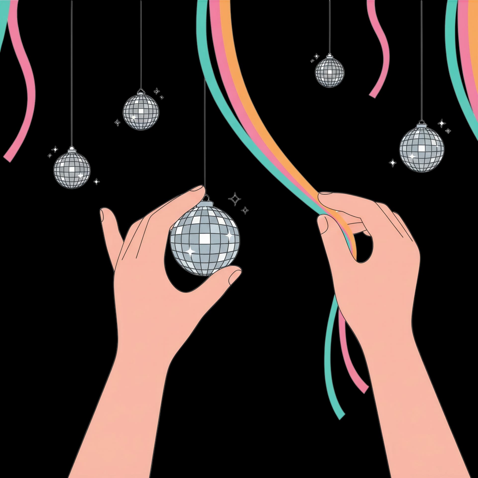 Party Streamers & Disco