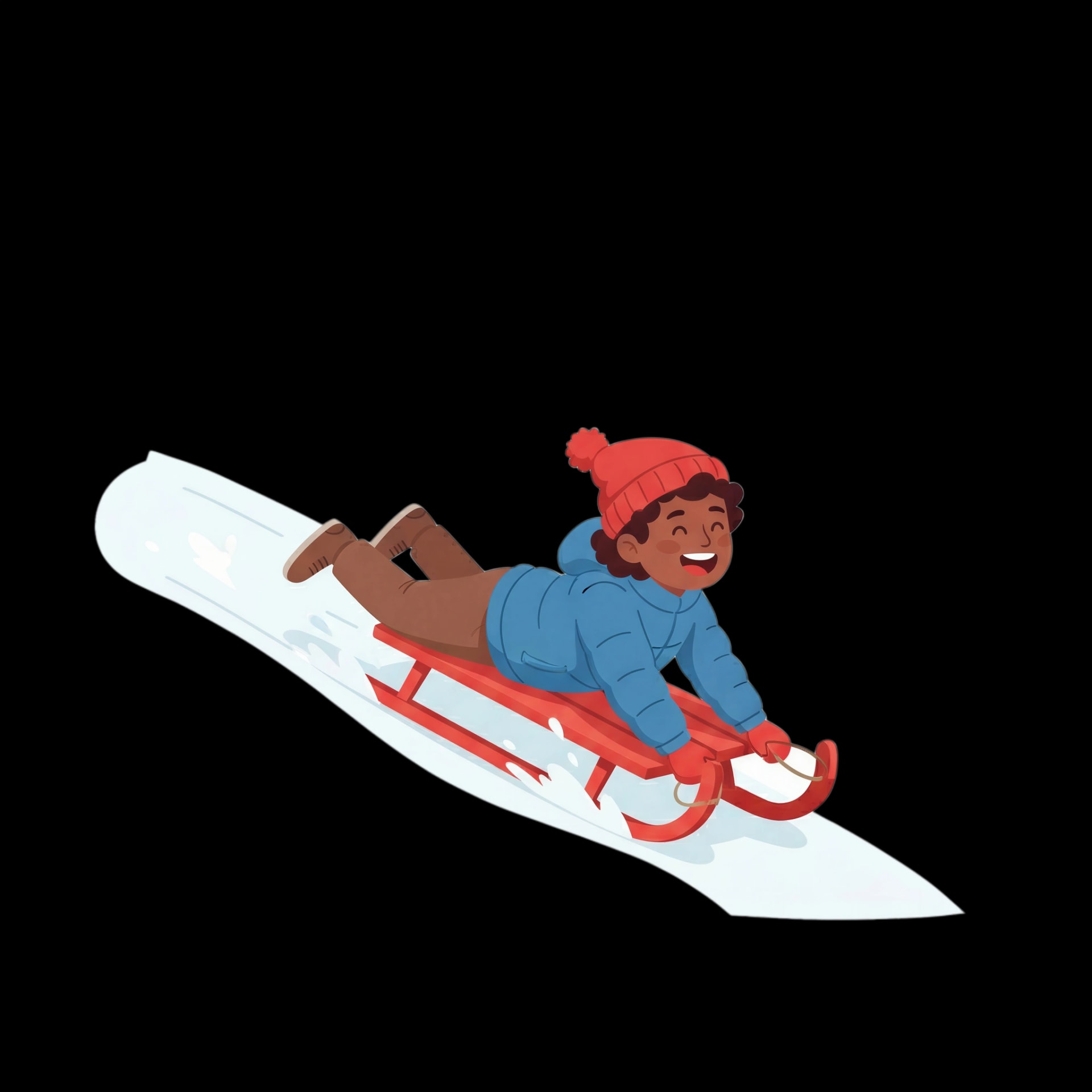 Sledding Downhill