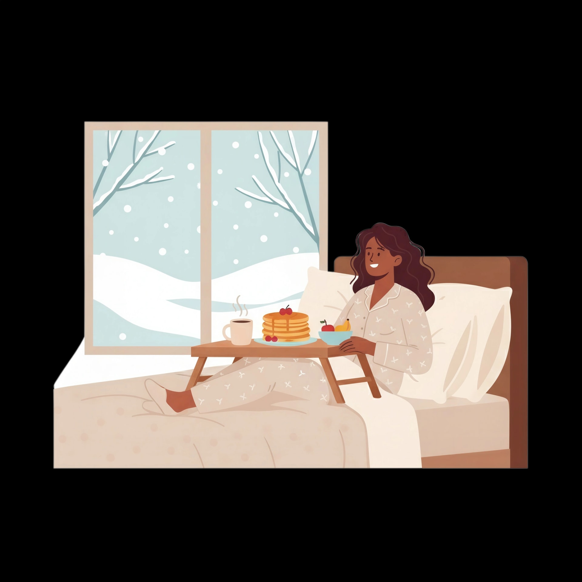 Snowy Morning Breakfast