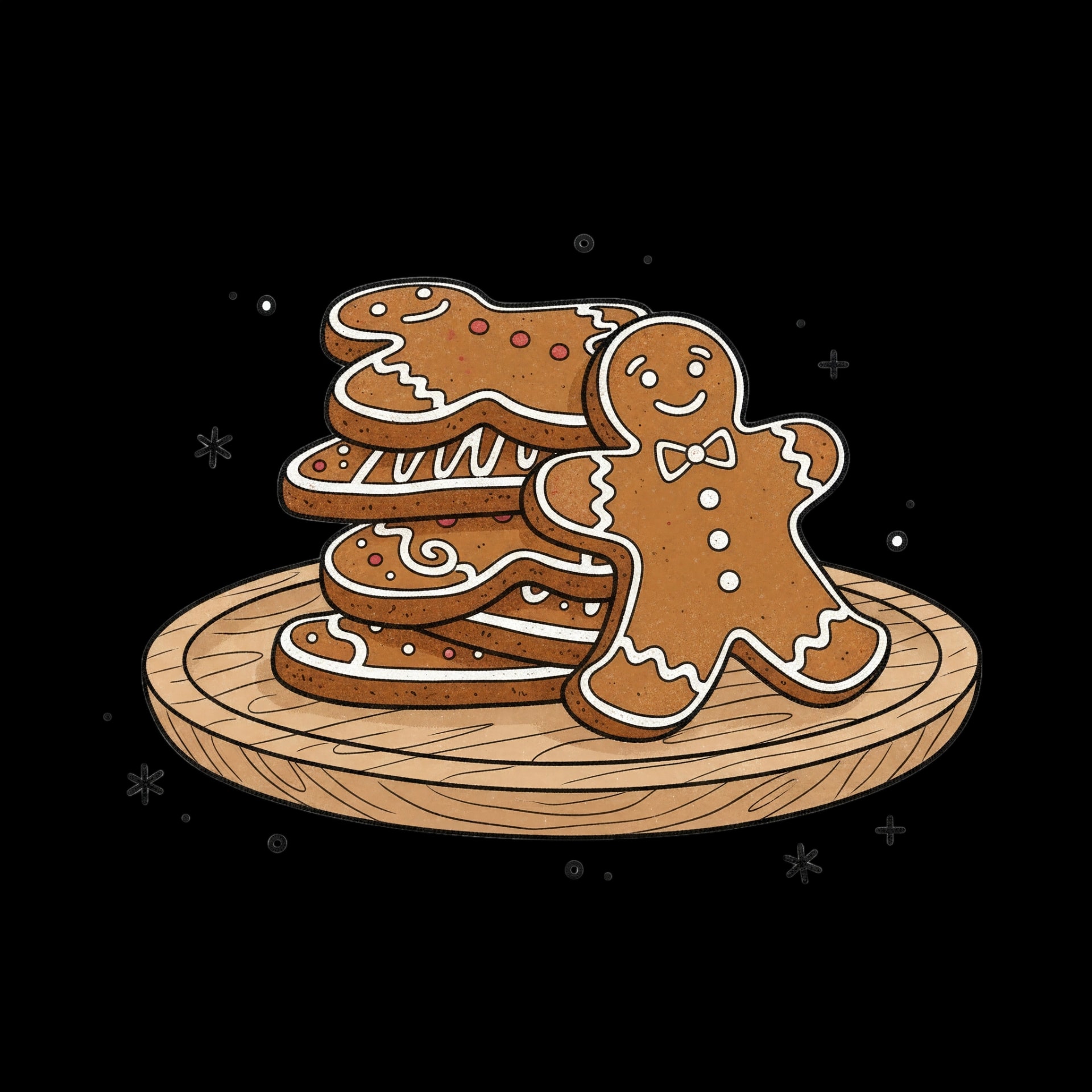 Gingerbread Cookie Stack