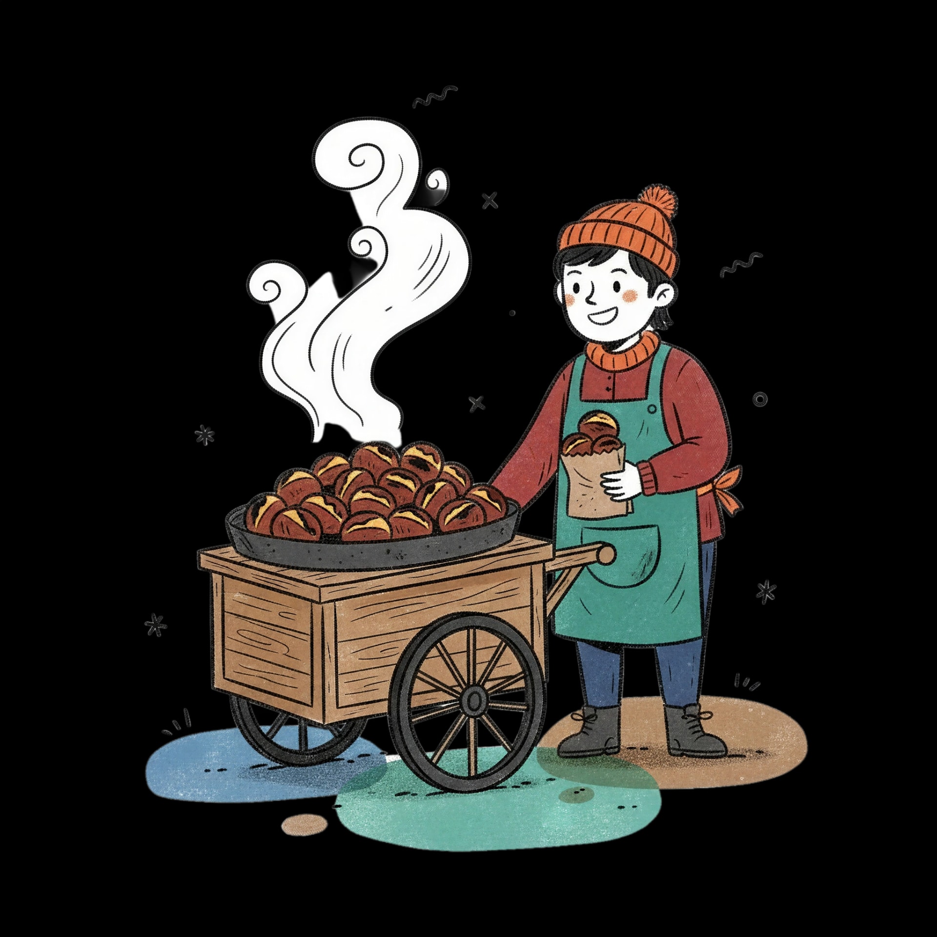 Roasted Chestnuts Vendor