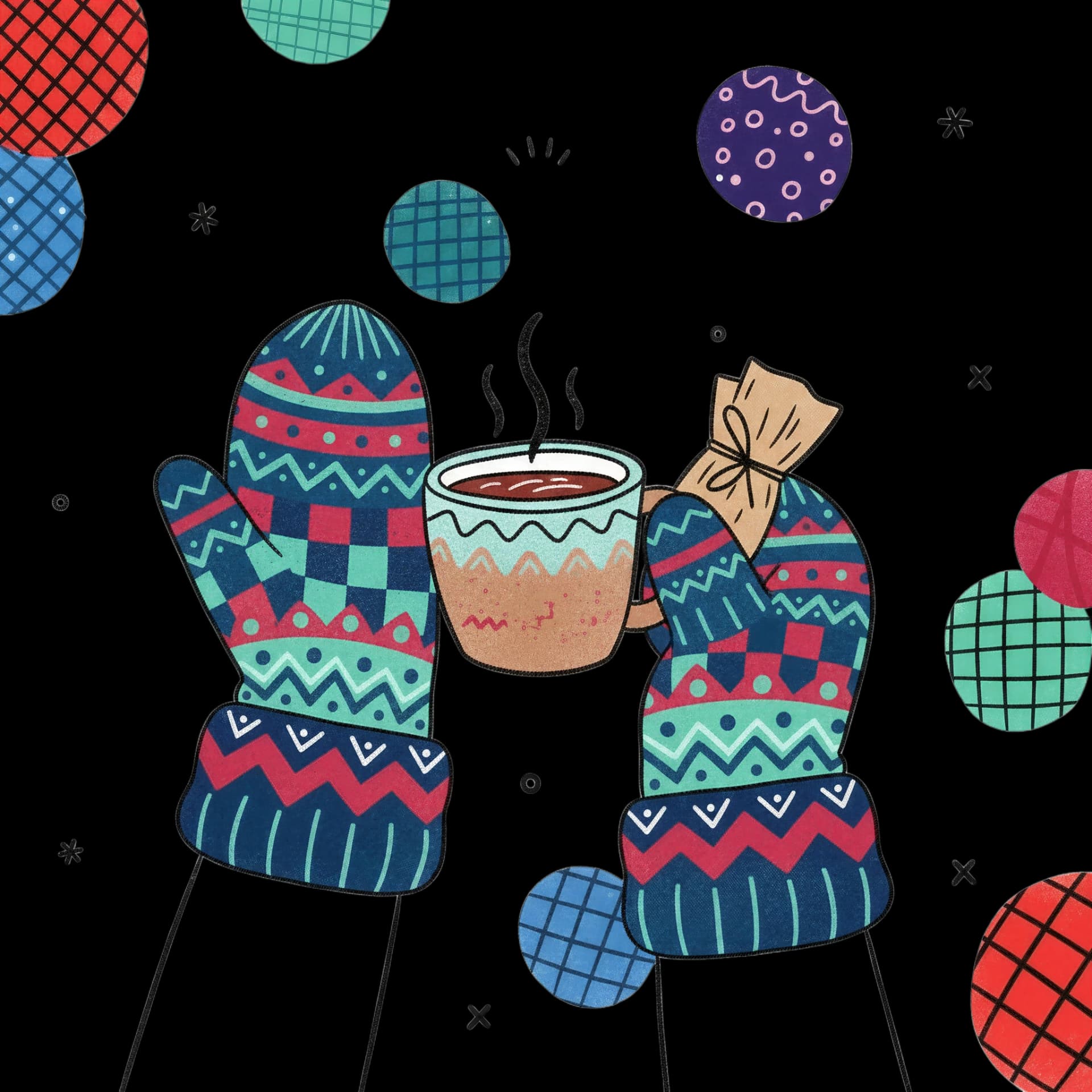 Cozy Knitted Mittens