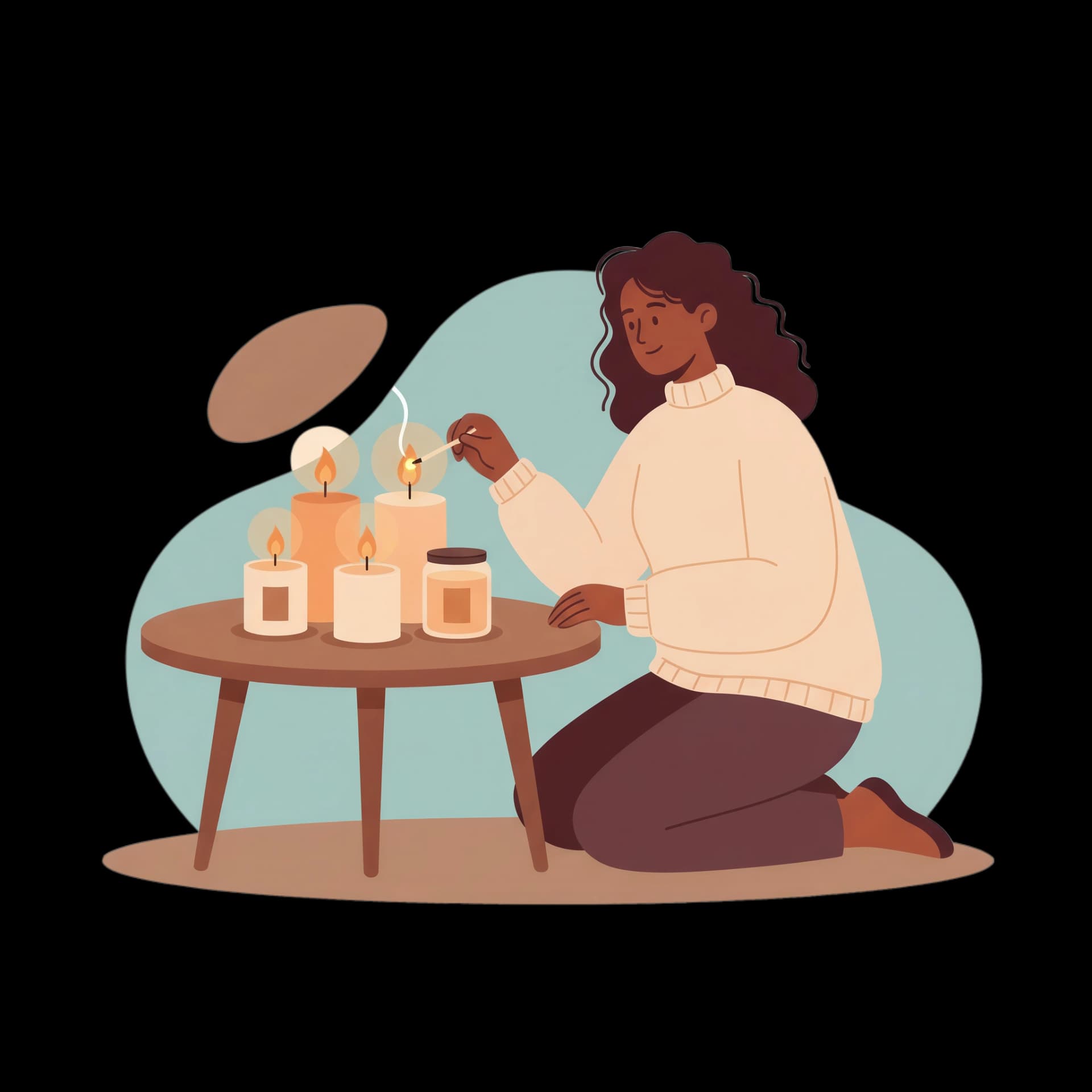 Cozy Candle Lighting