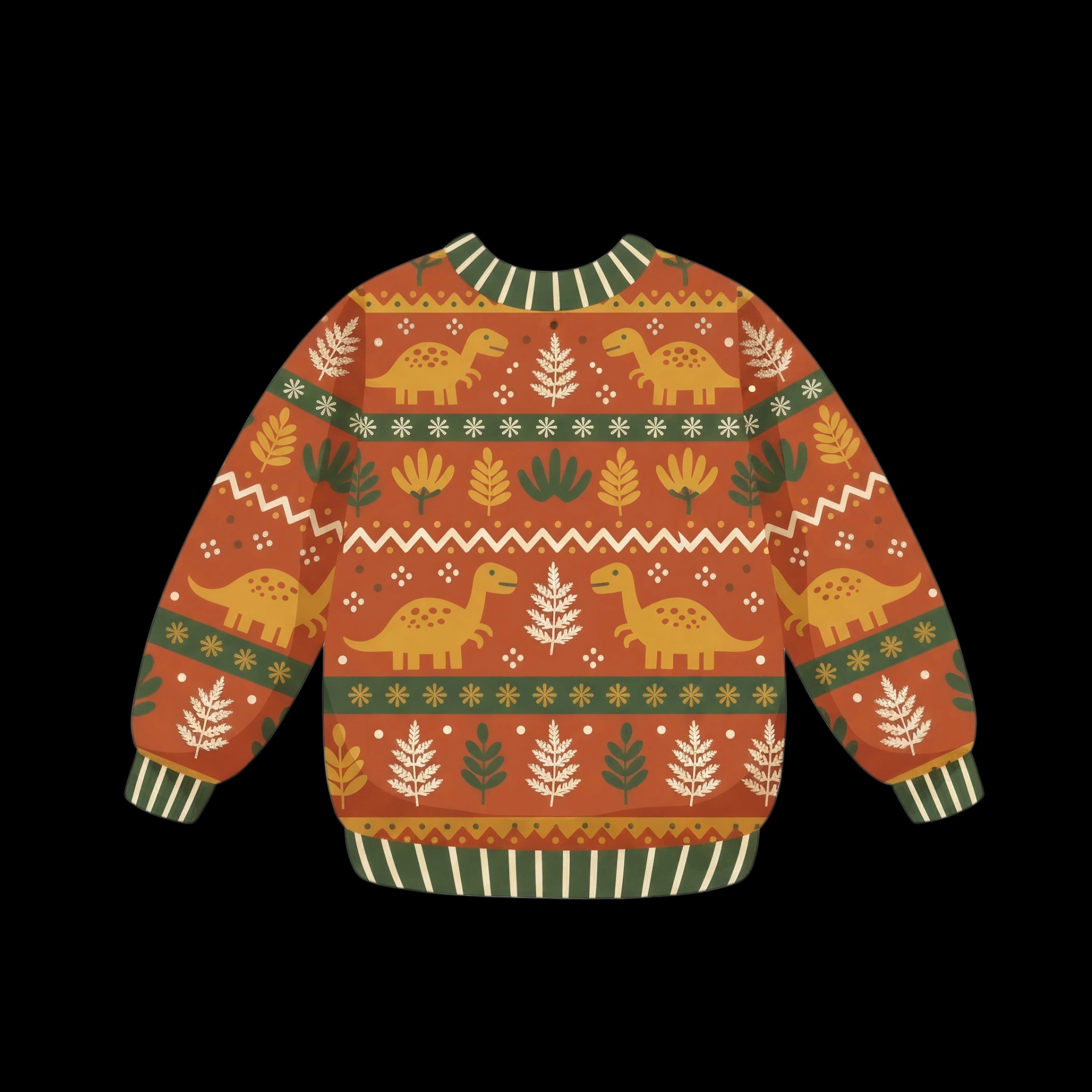 Dino Plant Winter Sweater