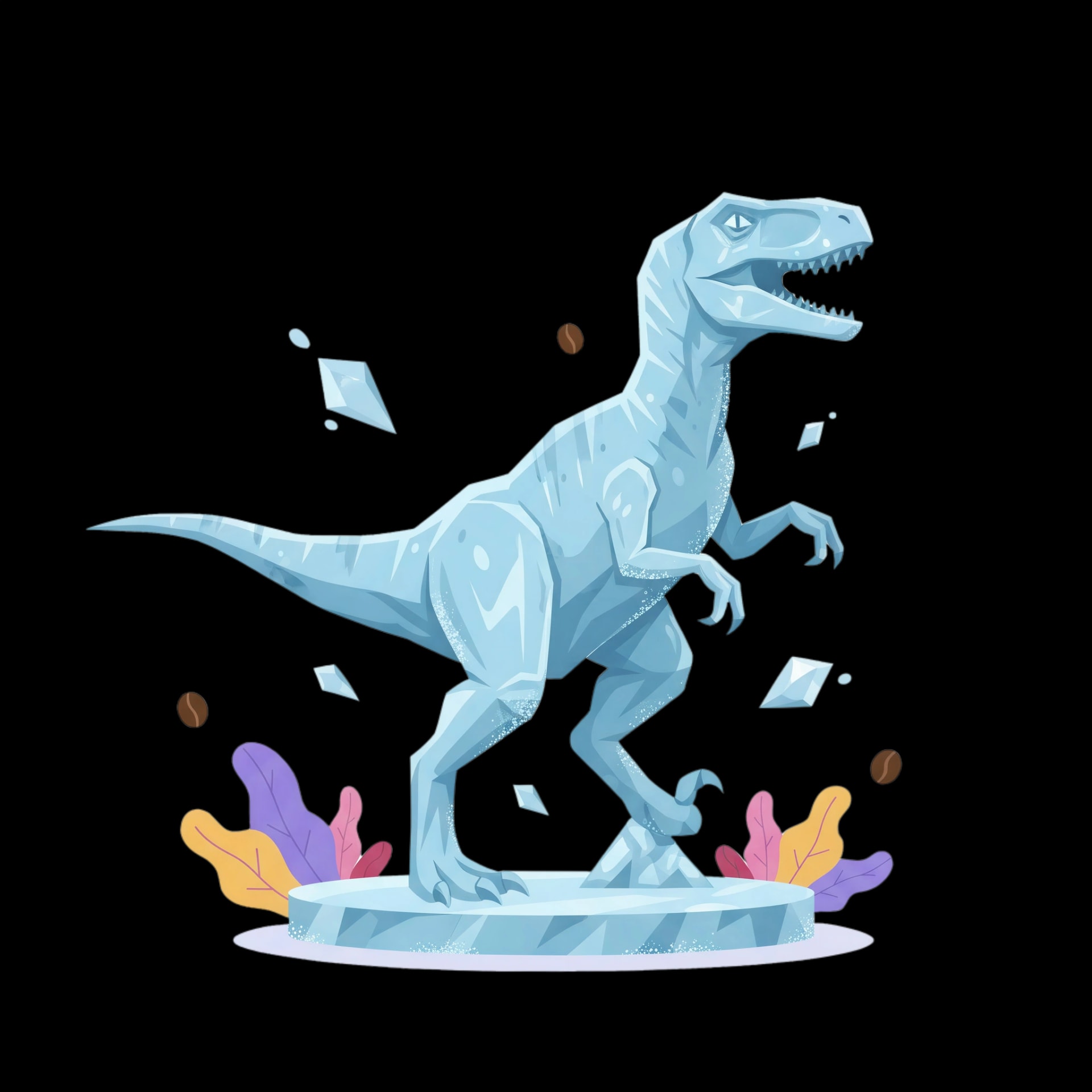 Velociraptor Ice Sculpture