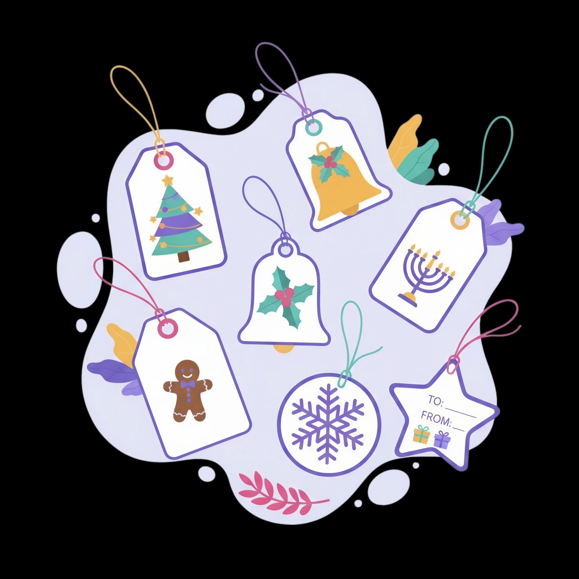 Holiday Gift Tags Set