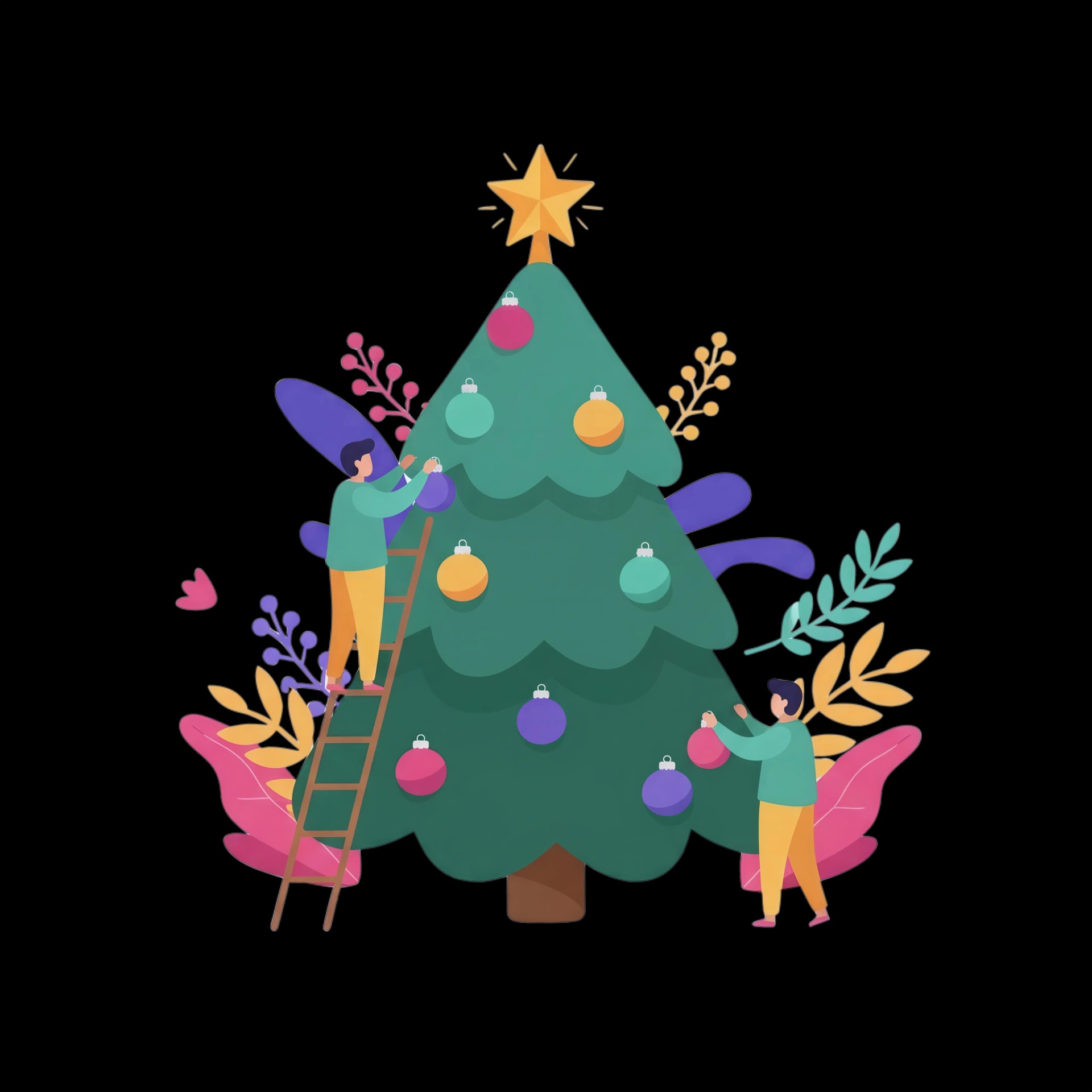 Decorating Christmas Tree