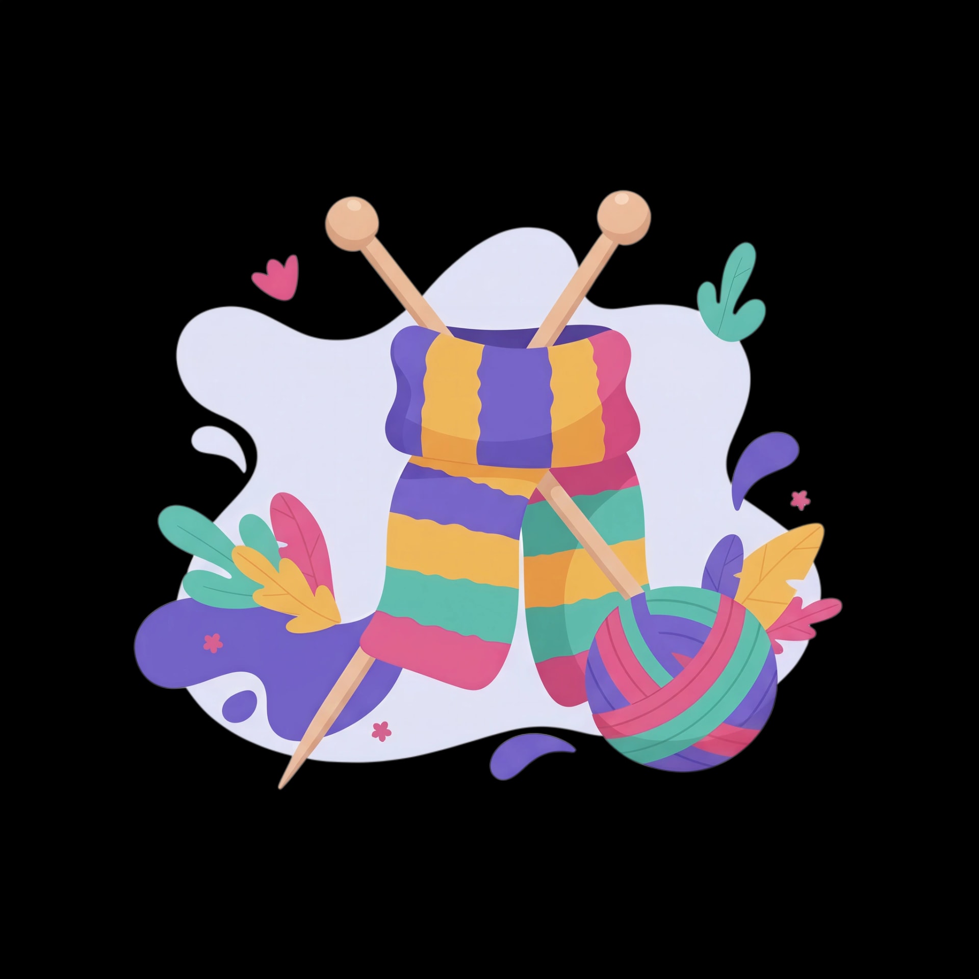 Knitting a Cozy Scarf