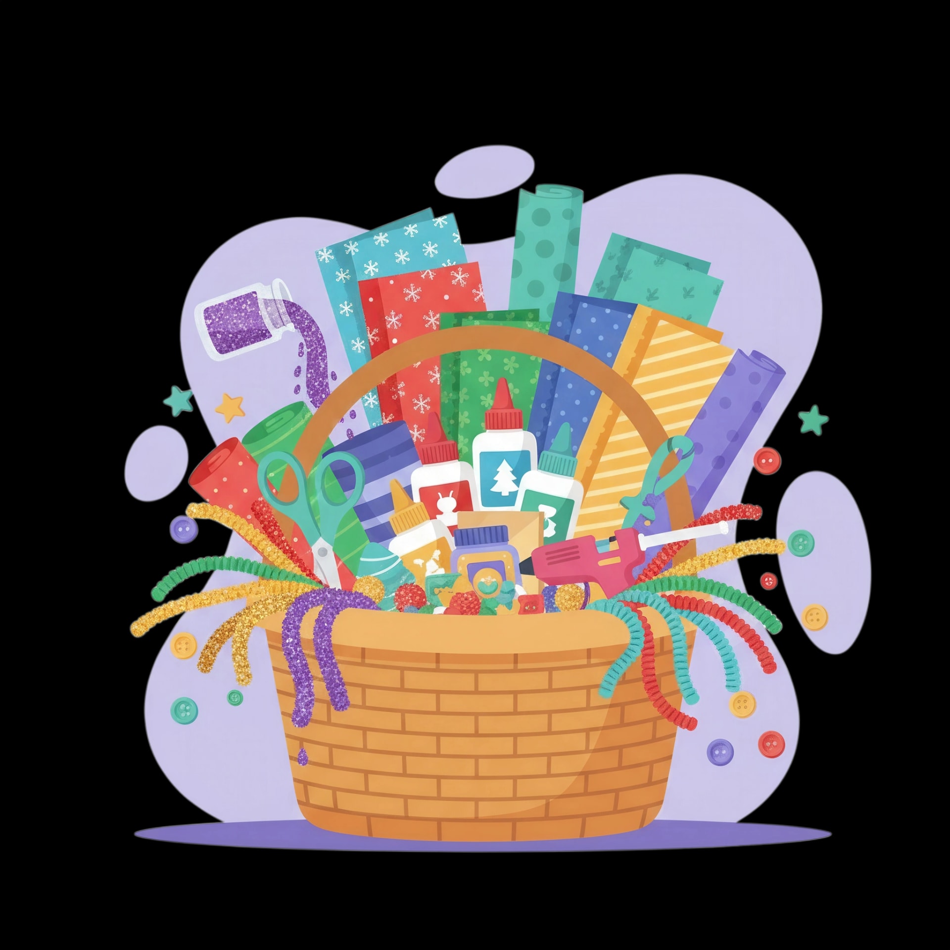 Holiday Craft Basket