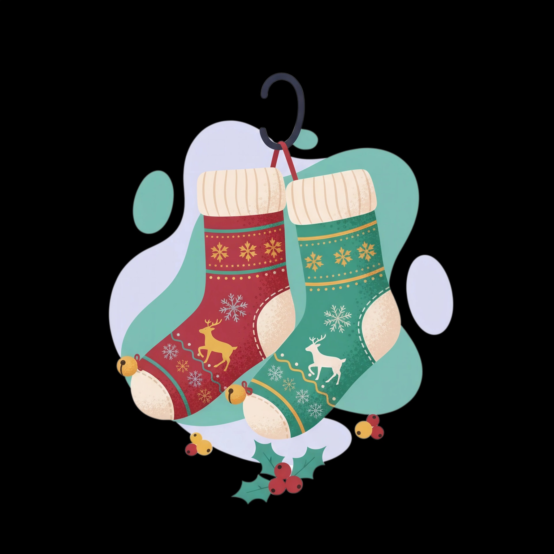 Hanging Festive Socks