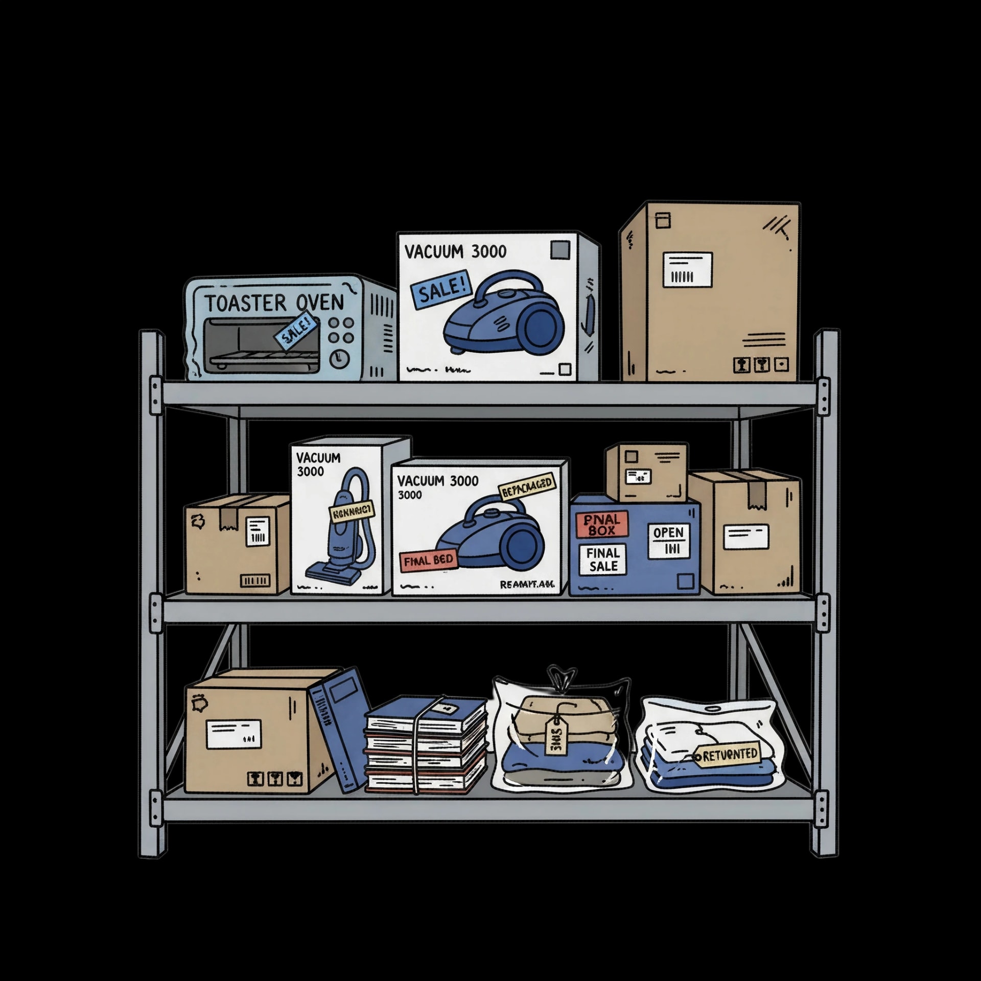 Warehouse Returns Shelf