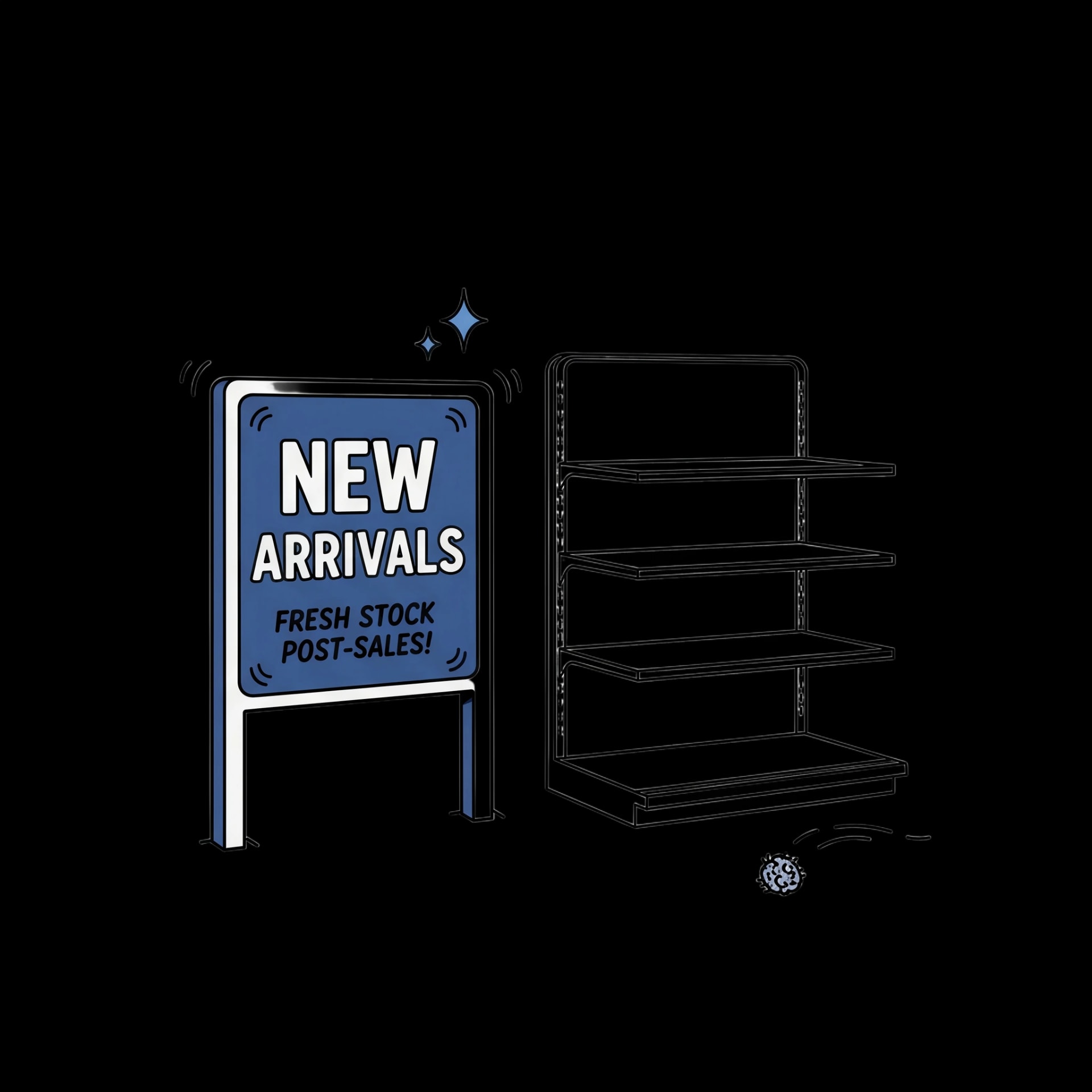 New Arrivals Sign