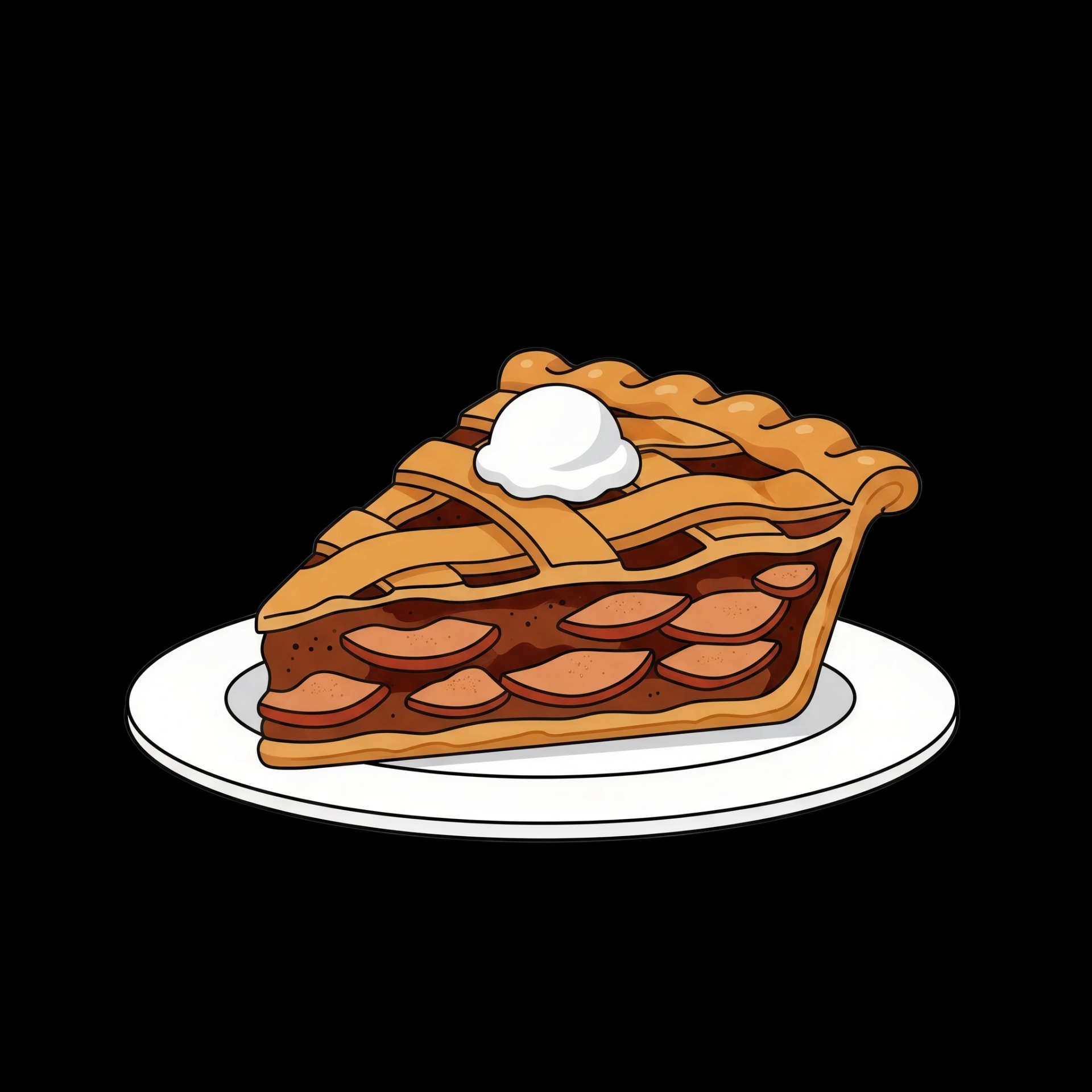 Classic Apple Pie Slice