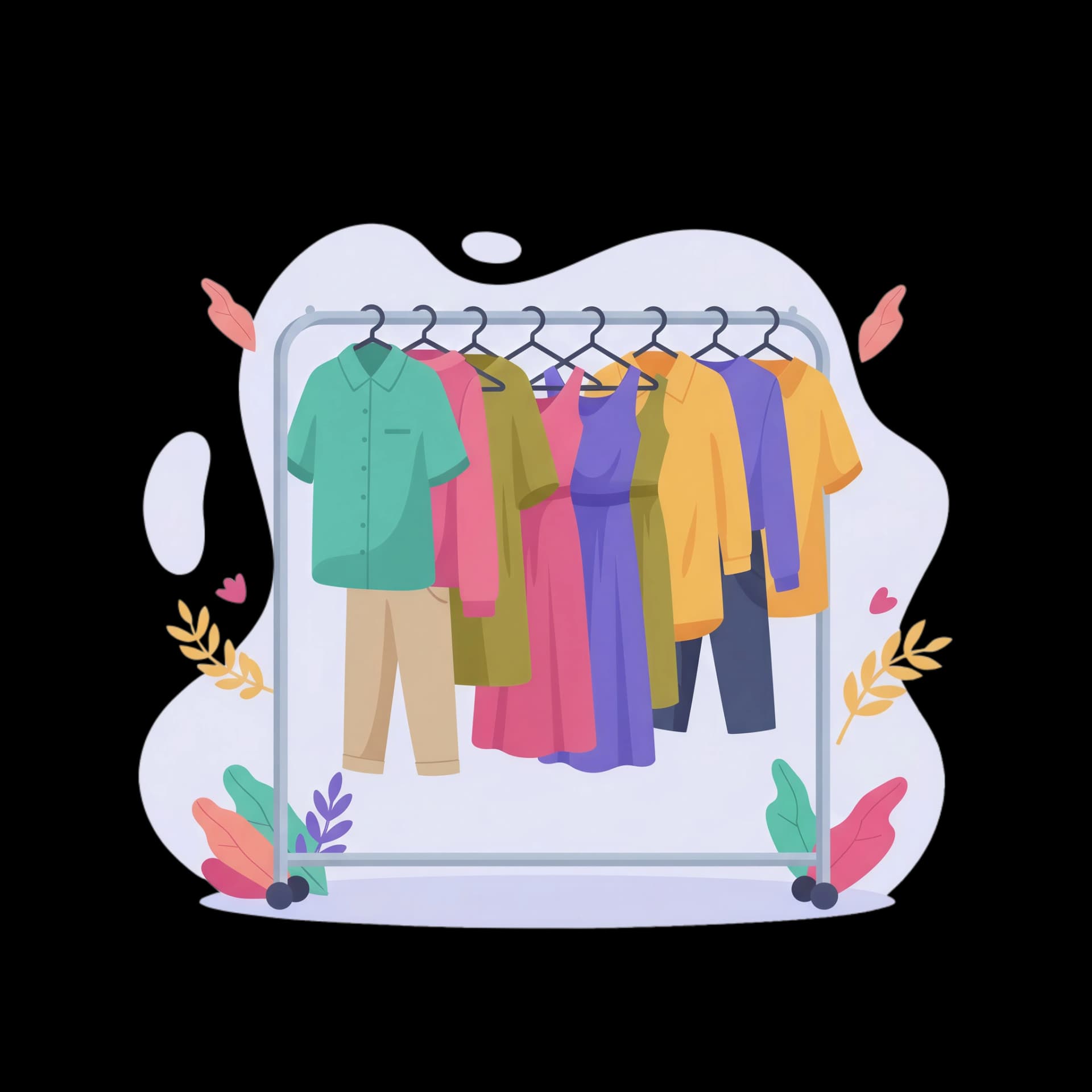 Diverse Clothing Rack