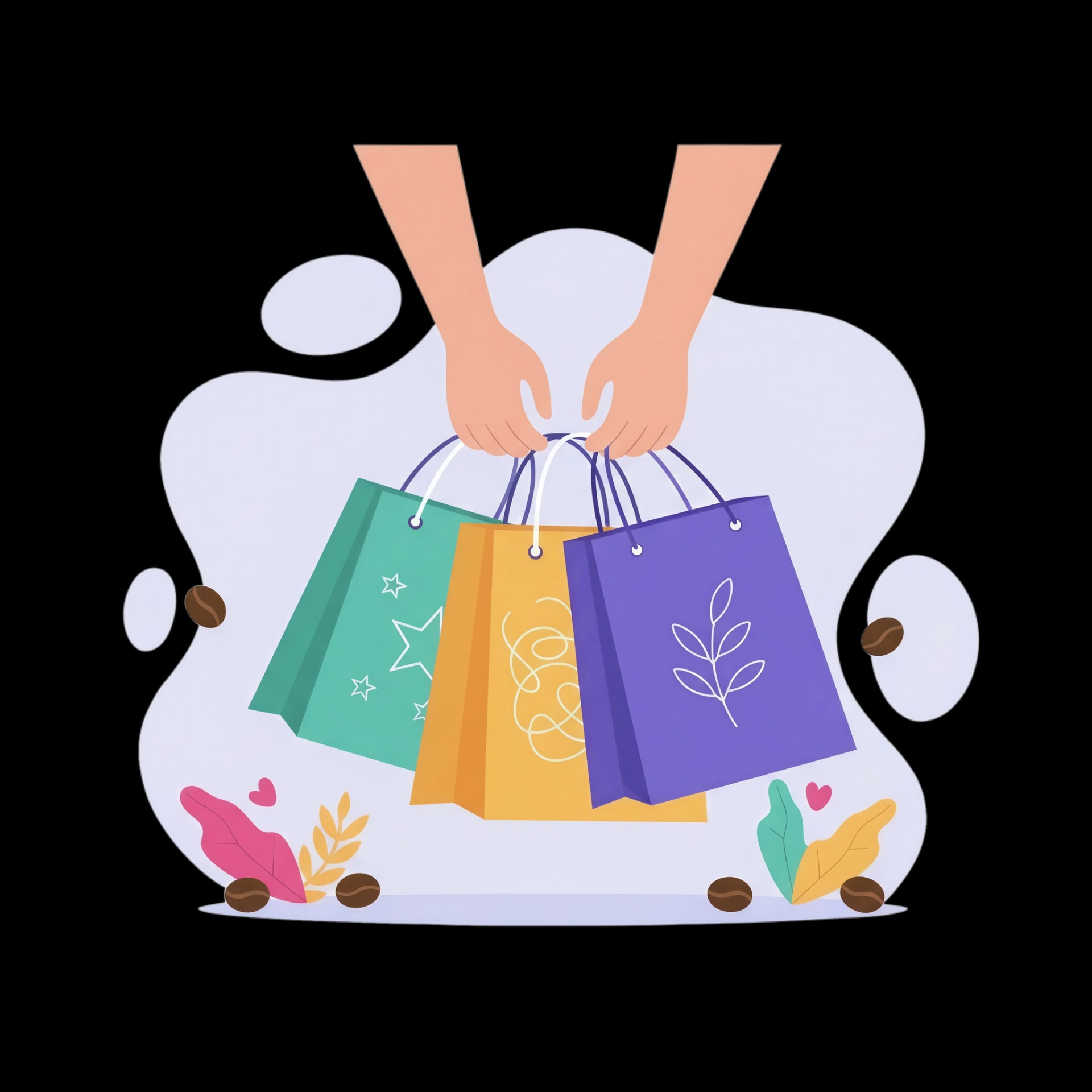 Multiple Shopping Bags