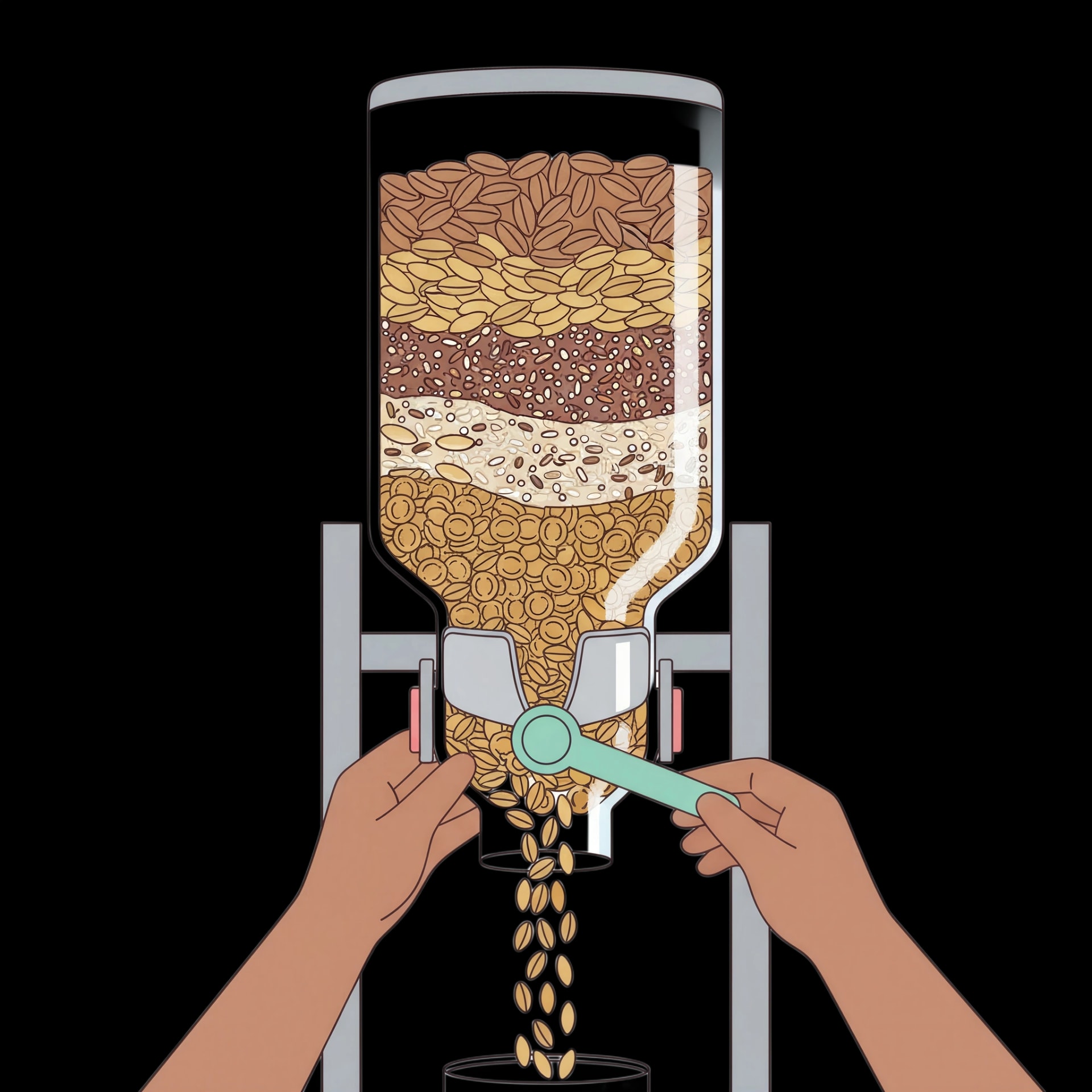 Bulk Grains Dispenser