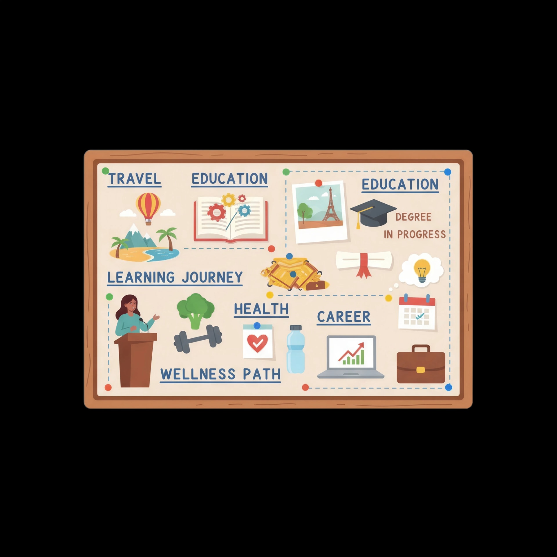 Colorful Vision Board