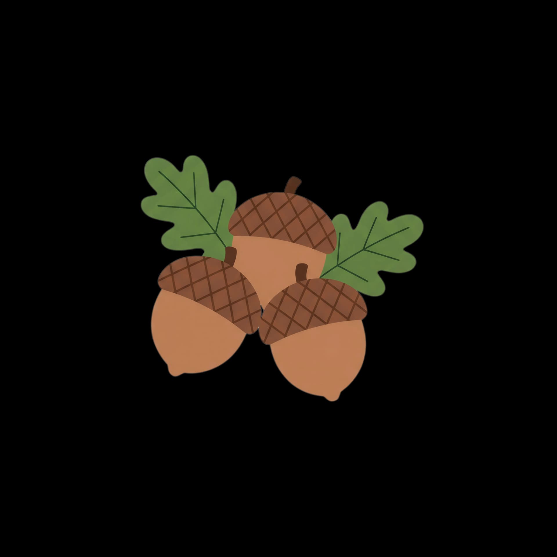 Autumn Acorn Cluster