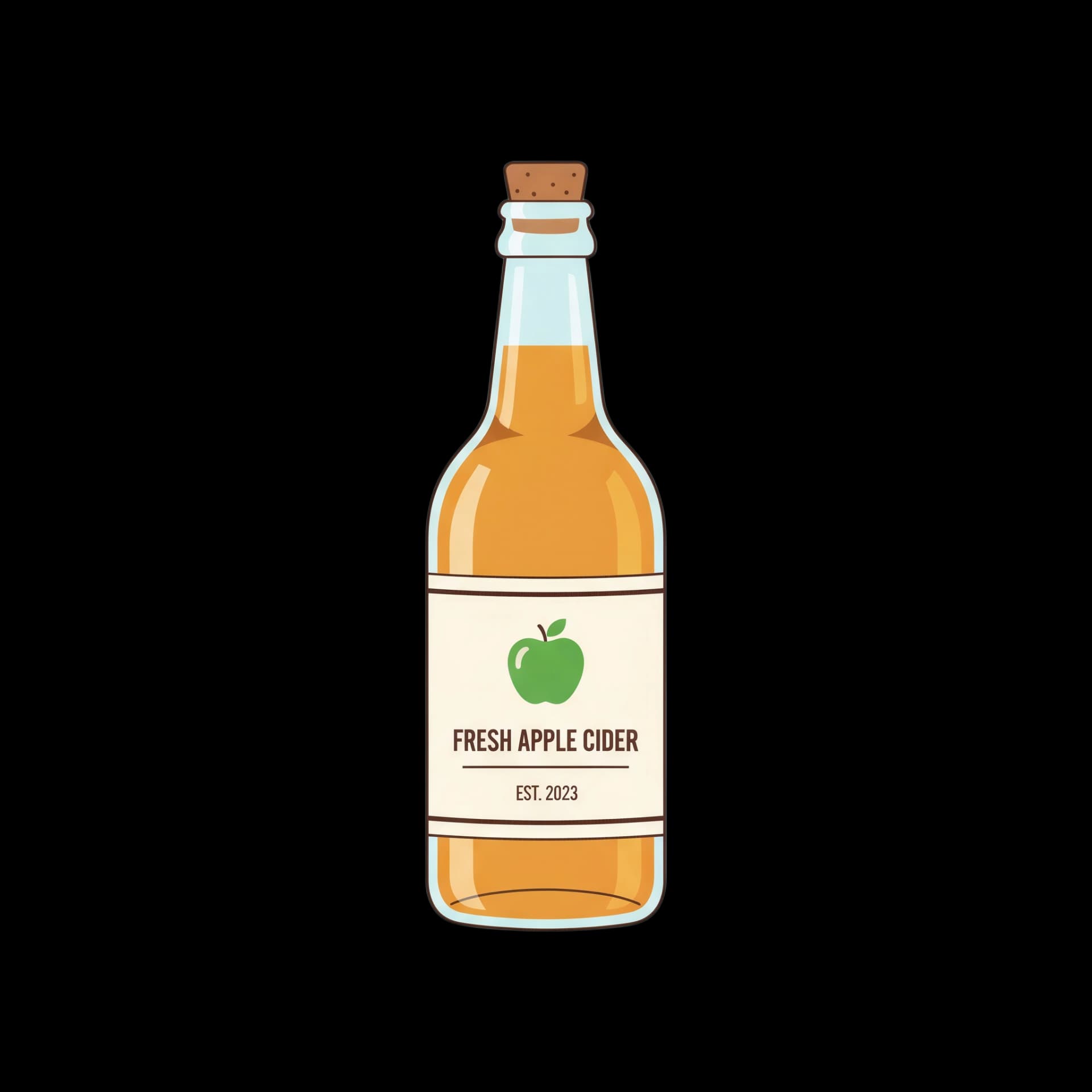 Fresh Apple Cider Bottle