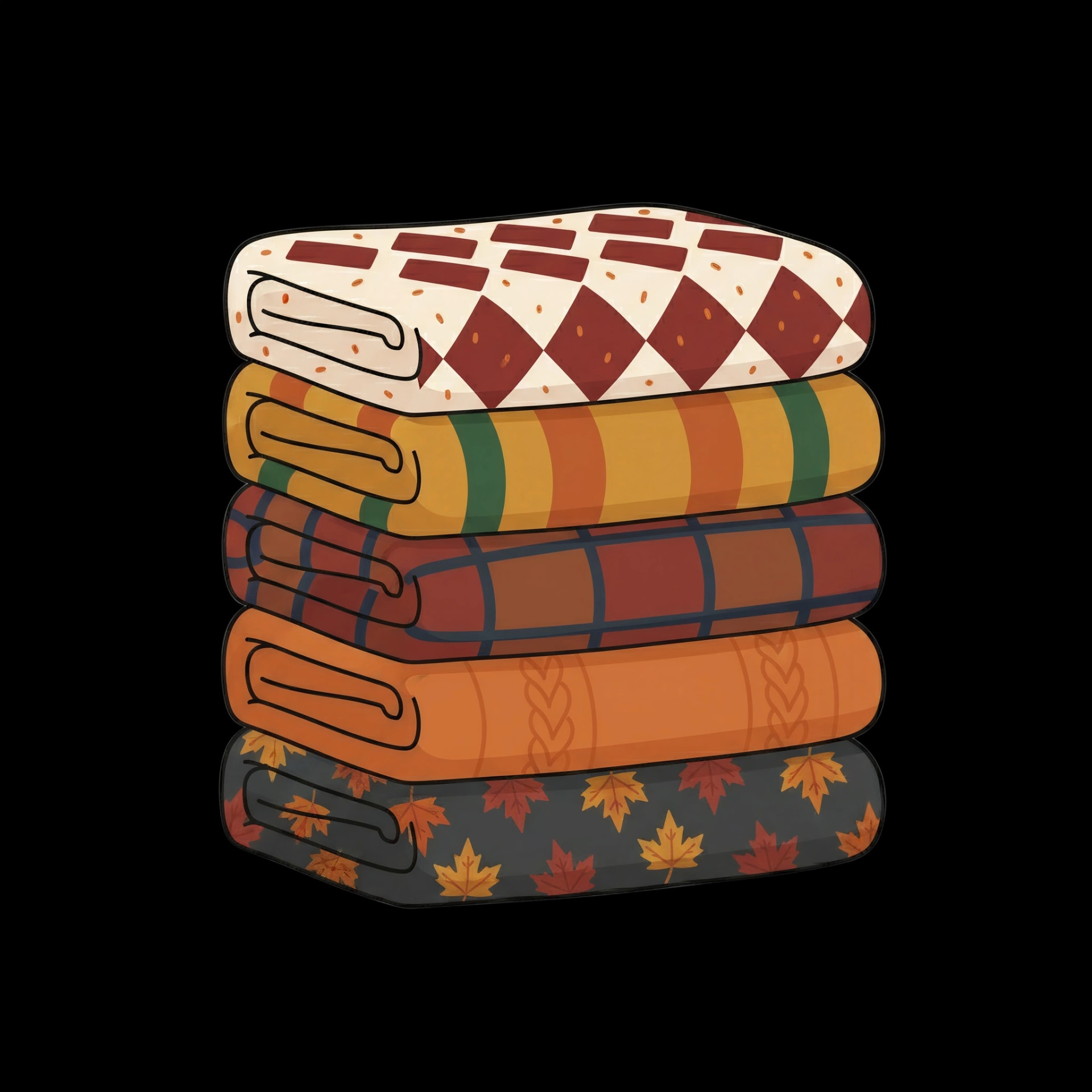 Stack of Cozy Blankets