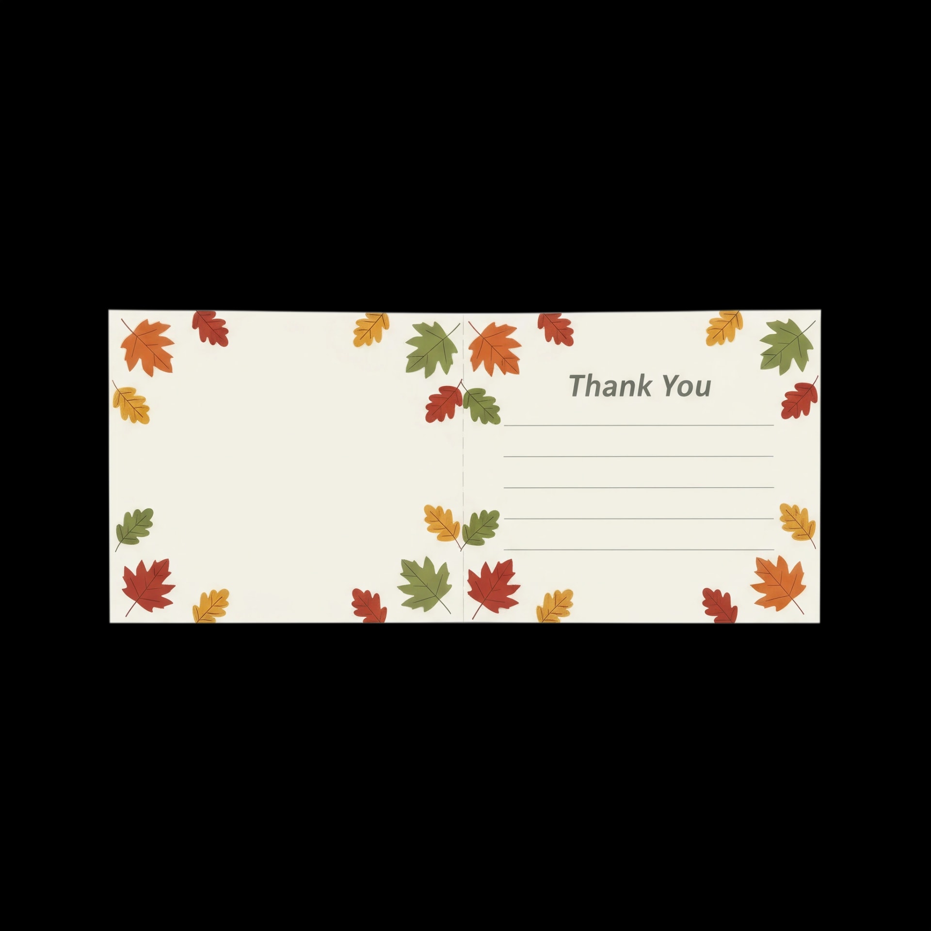 Autumn Thank You Card