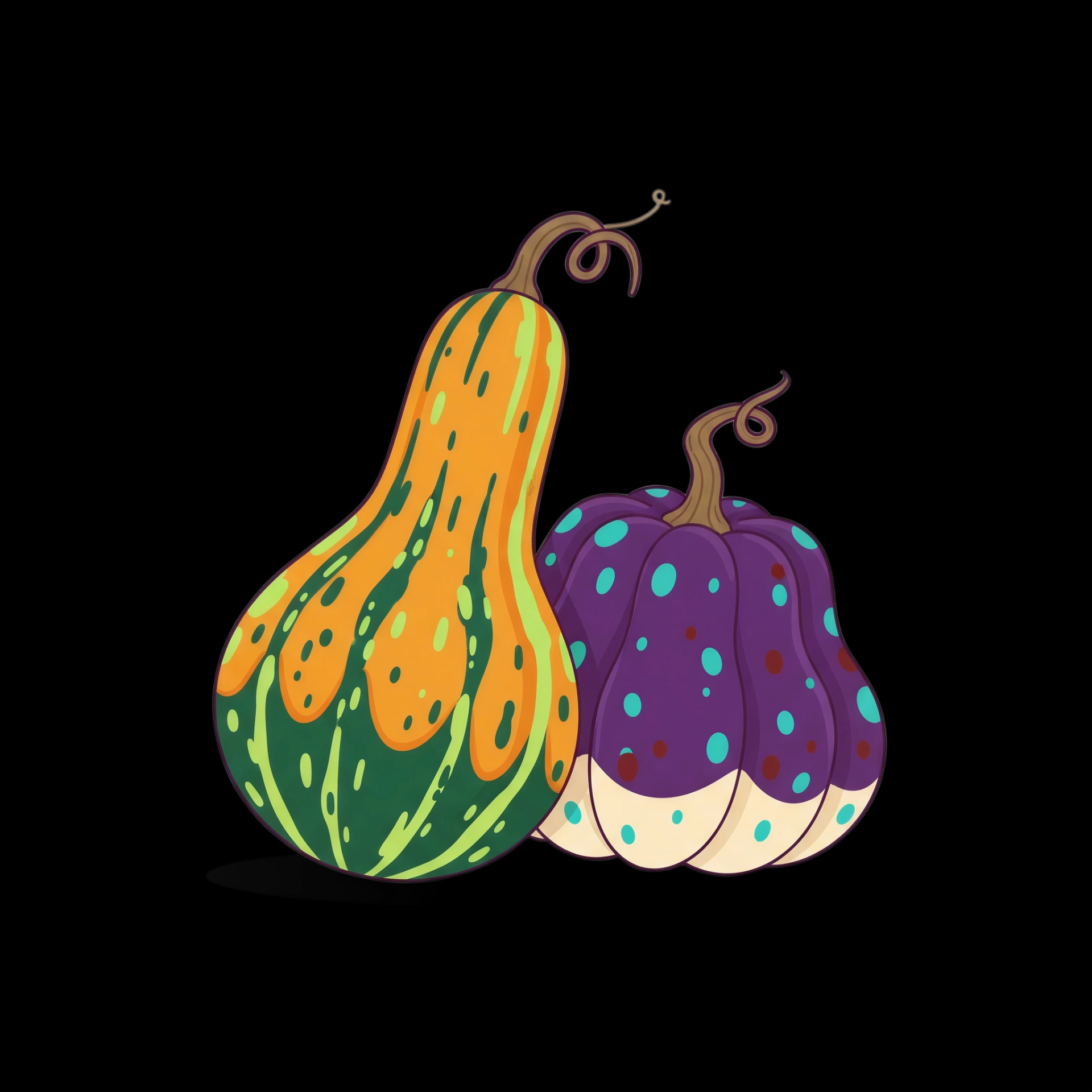 Decorative Autumn Gourds