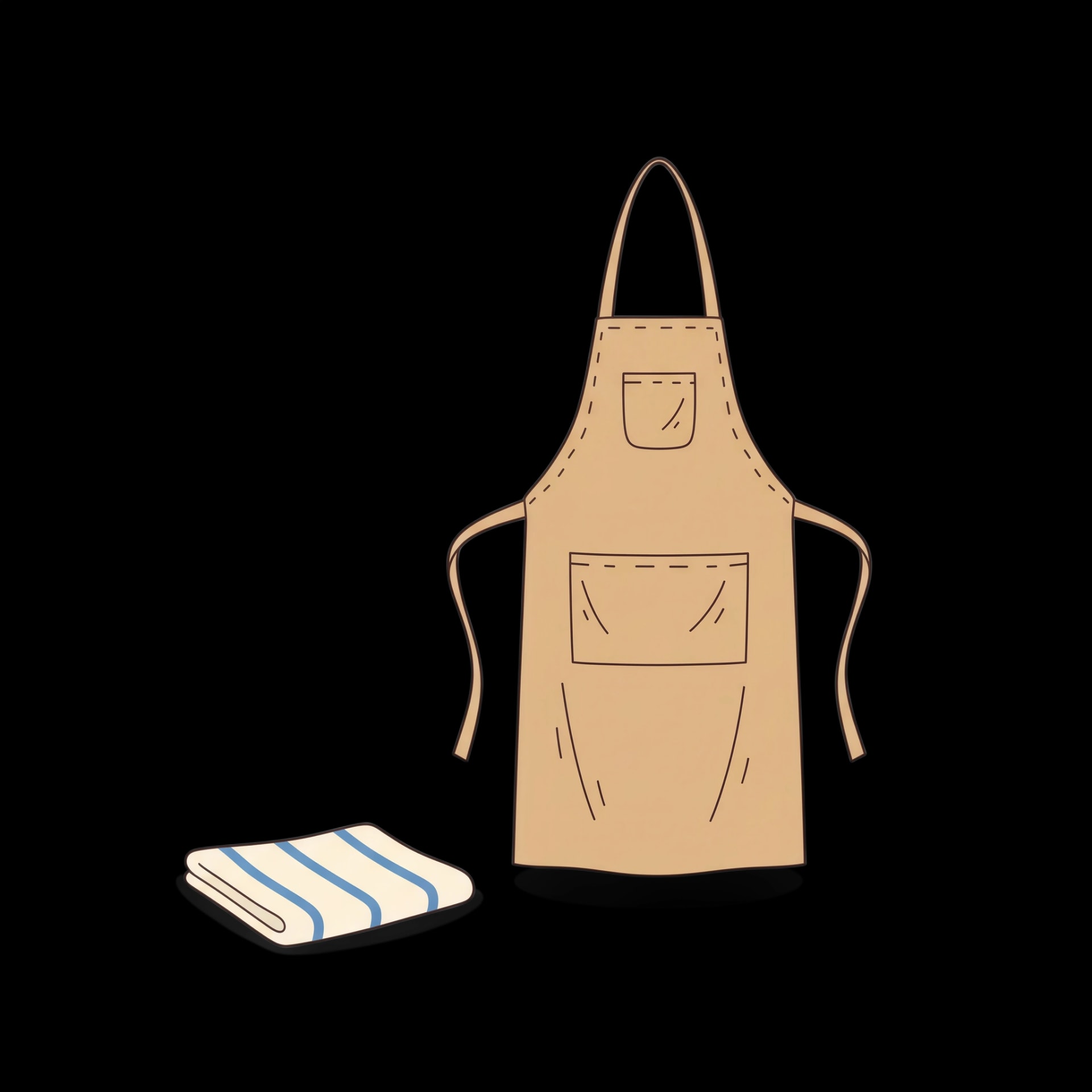 Kitchen Towel and Apron