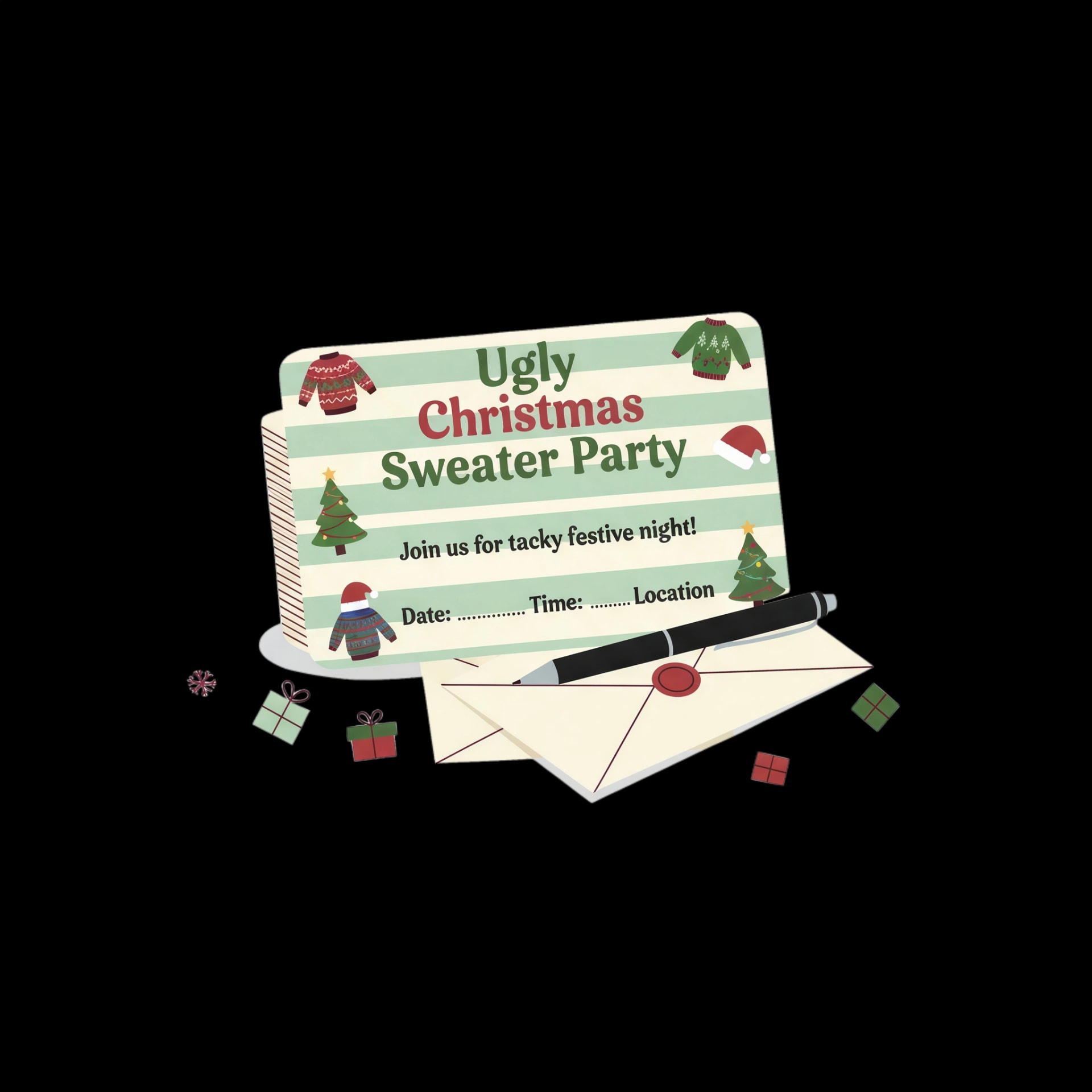 Ugly Sweater Invitations