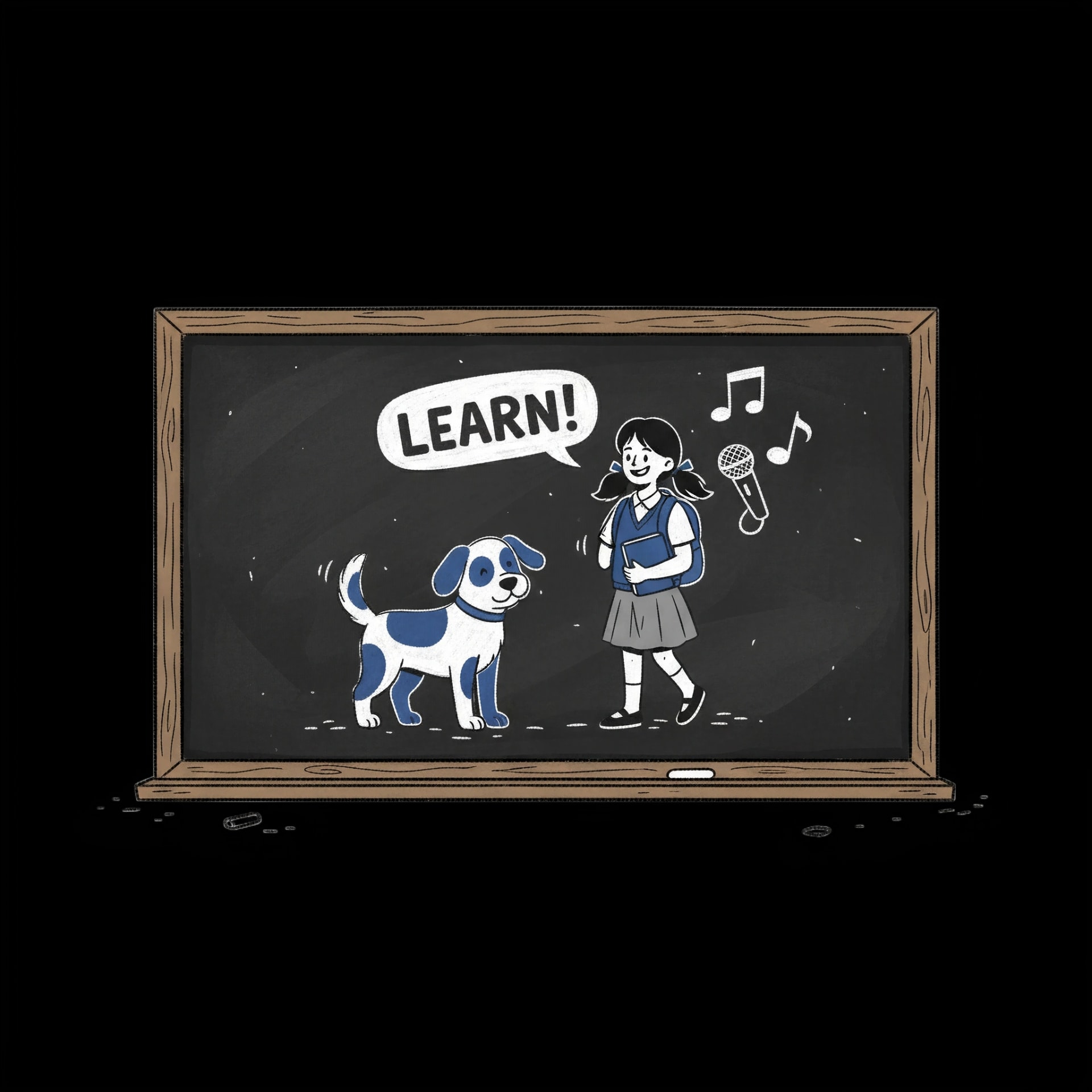 Creative Chalkboard Drawing
