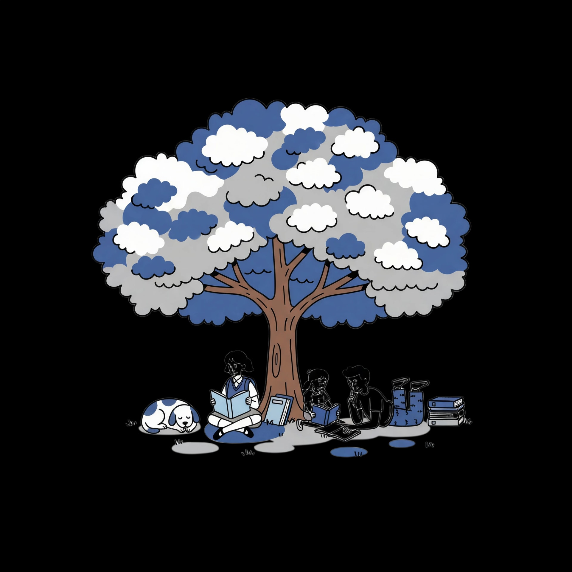 Reading Under the Tree