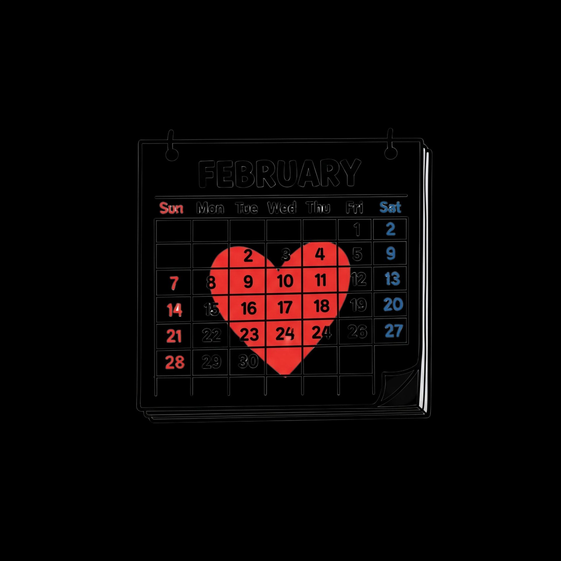 Valentine's Day Marked