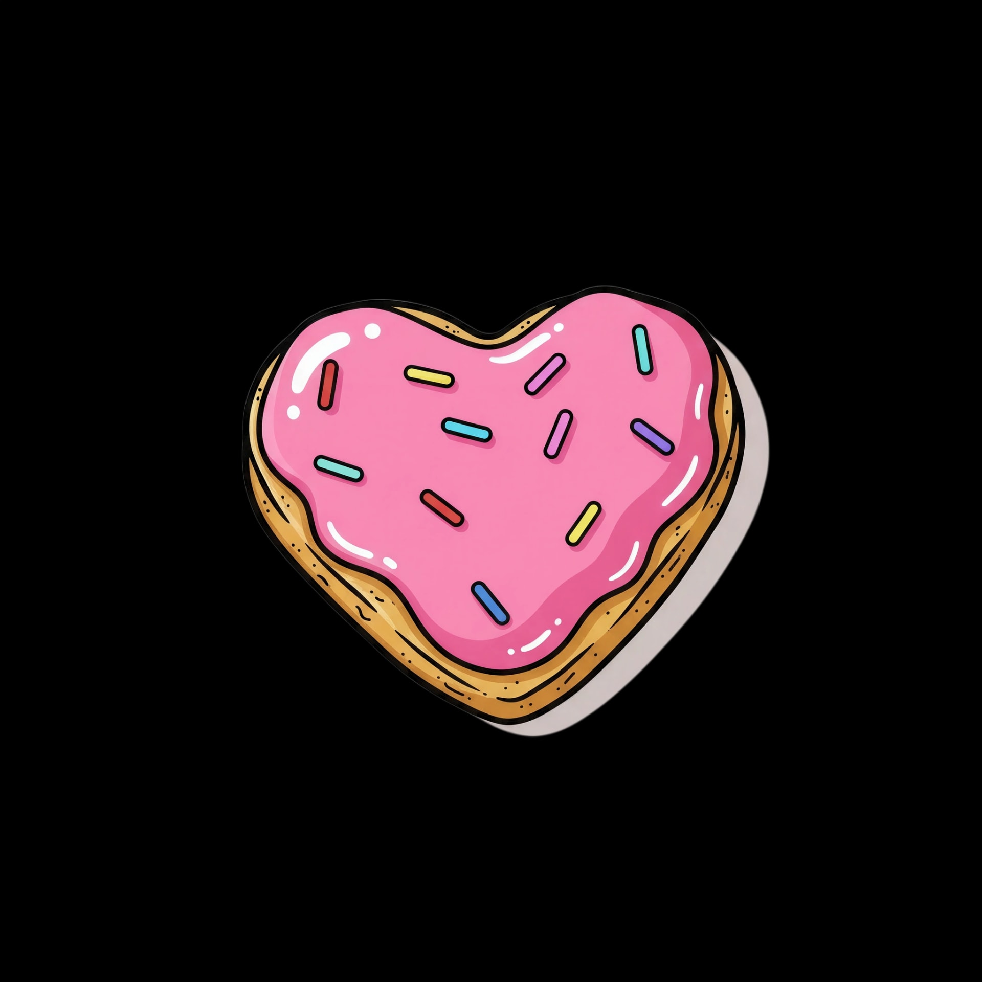 Decorated Heart Cookie