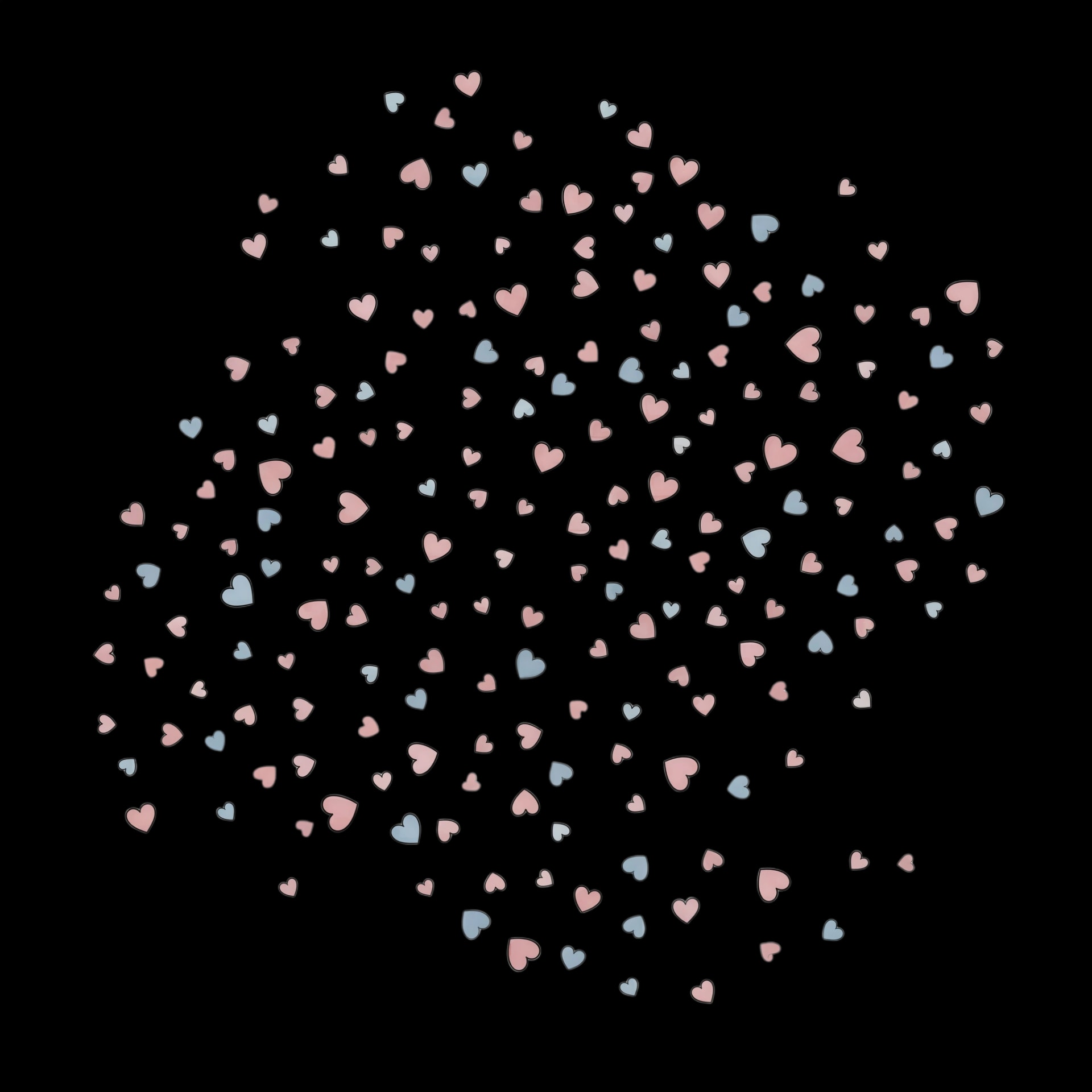 Swirling Hearts Pattern