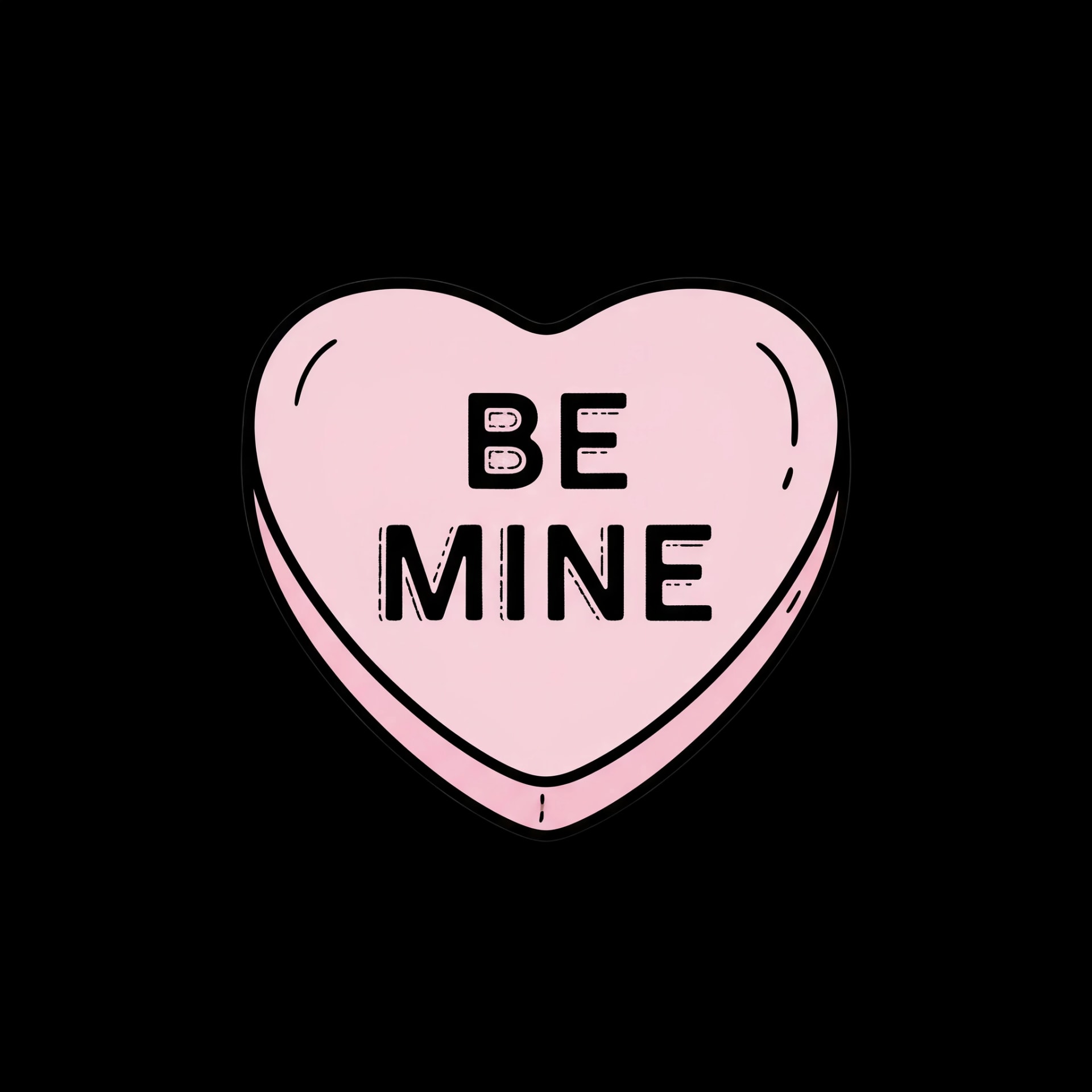 Be Mine Candy Heart