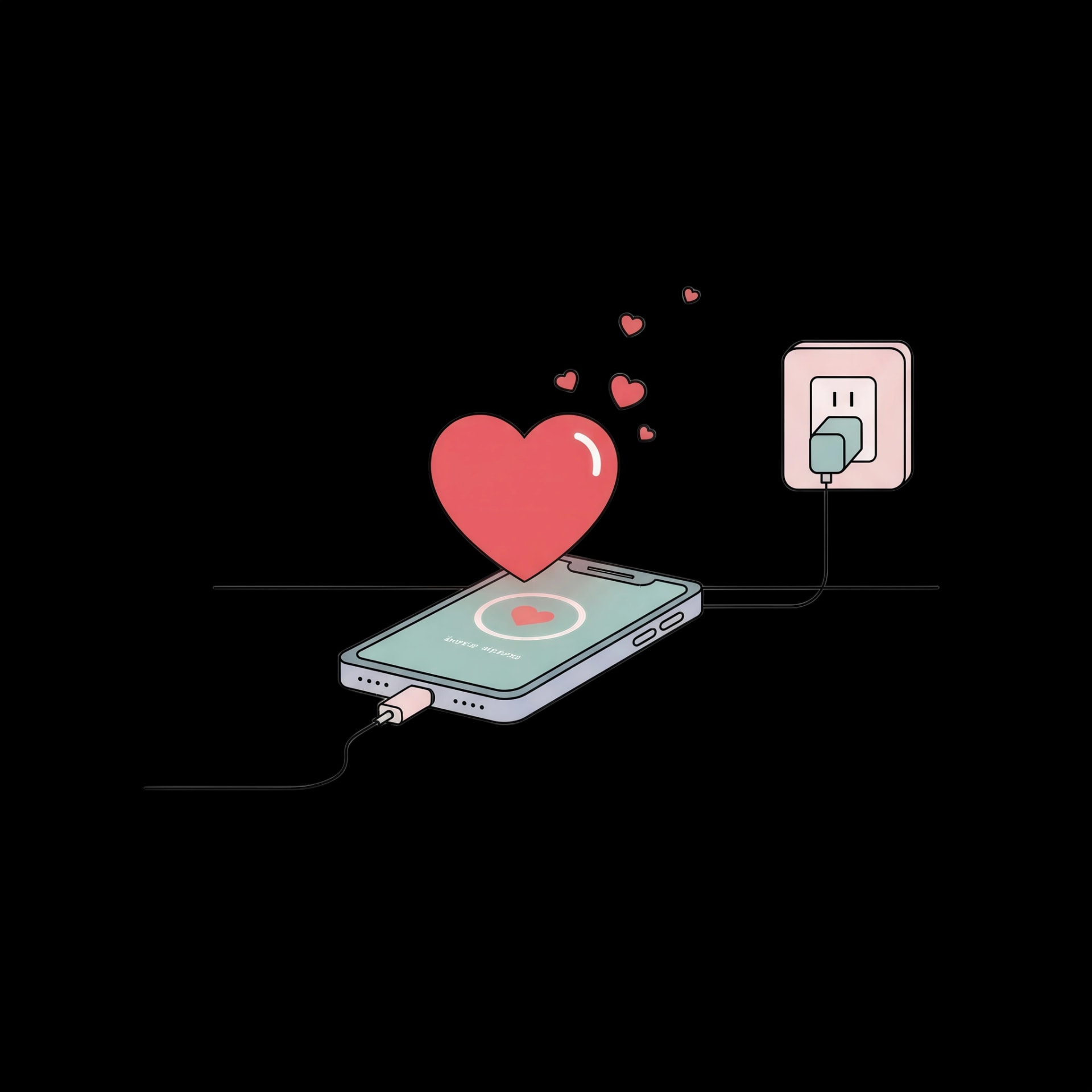 Charging Phone Heart