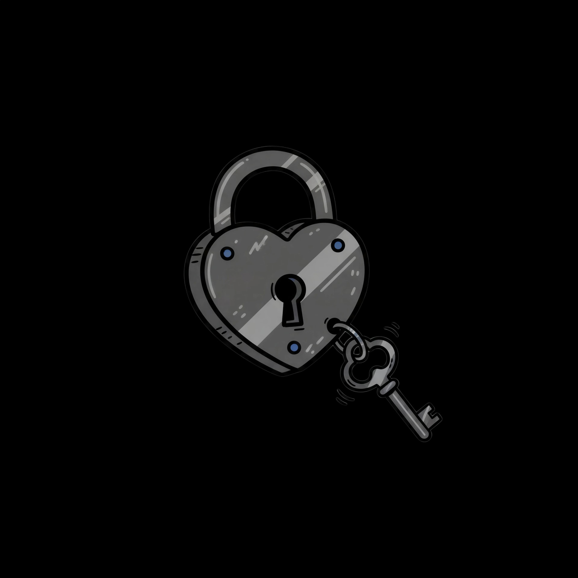 Heart Lock and Key