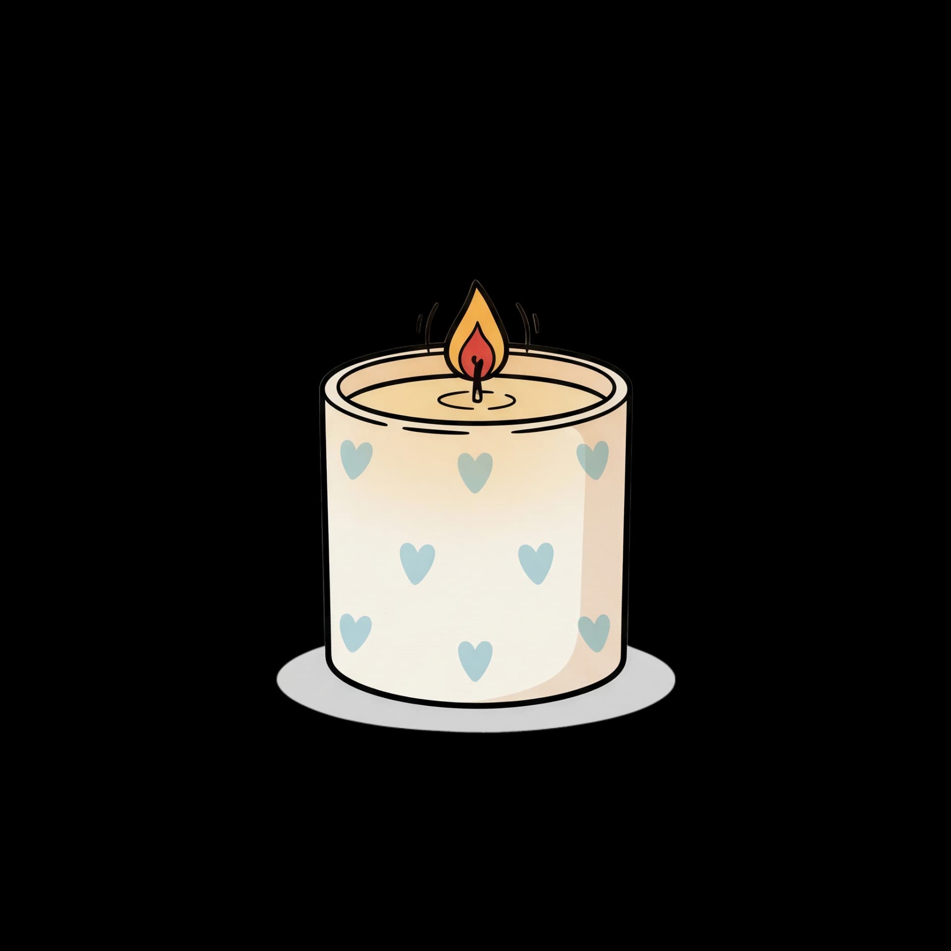 Scented Heart Candle