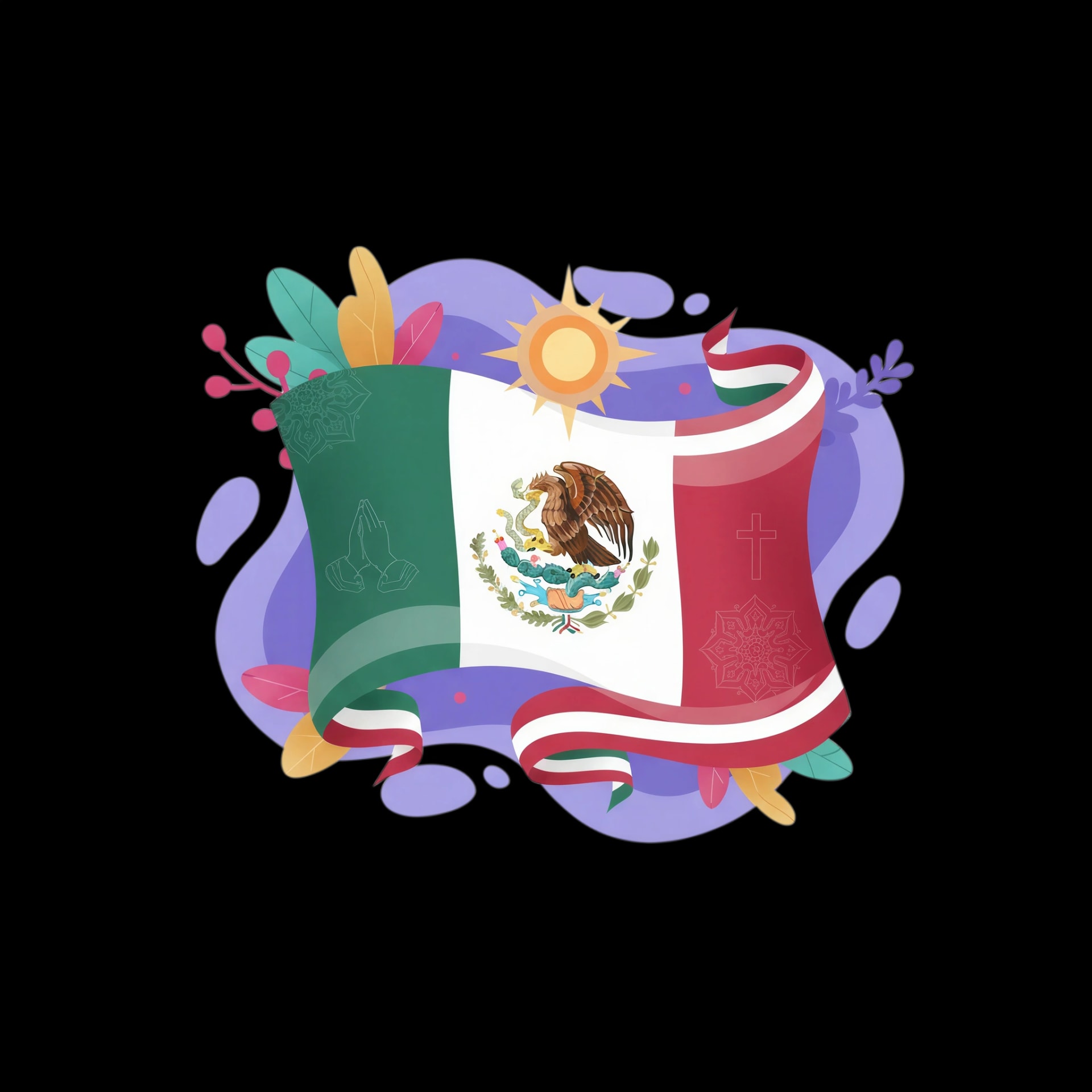 Stylized Mexican Flag