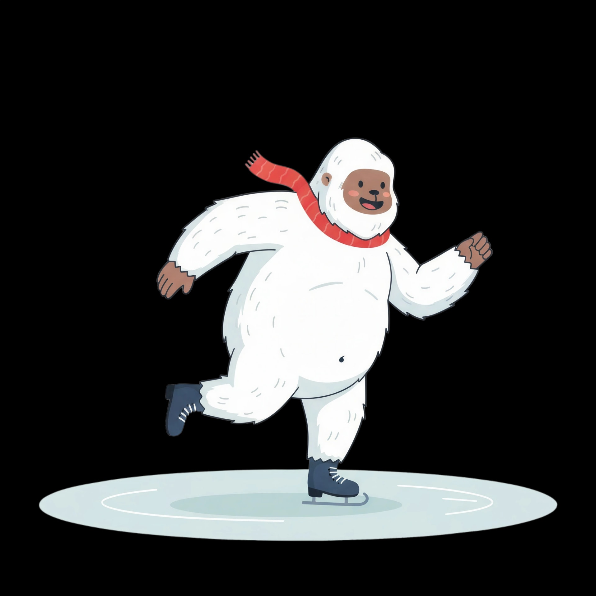 Skating Yeti