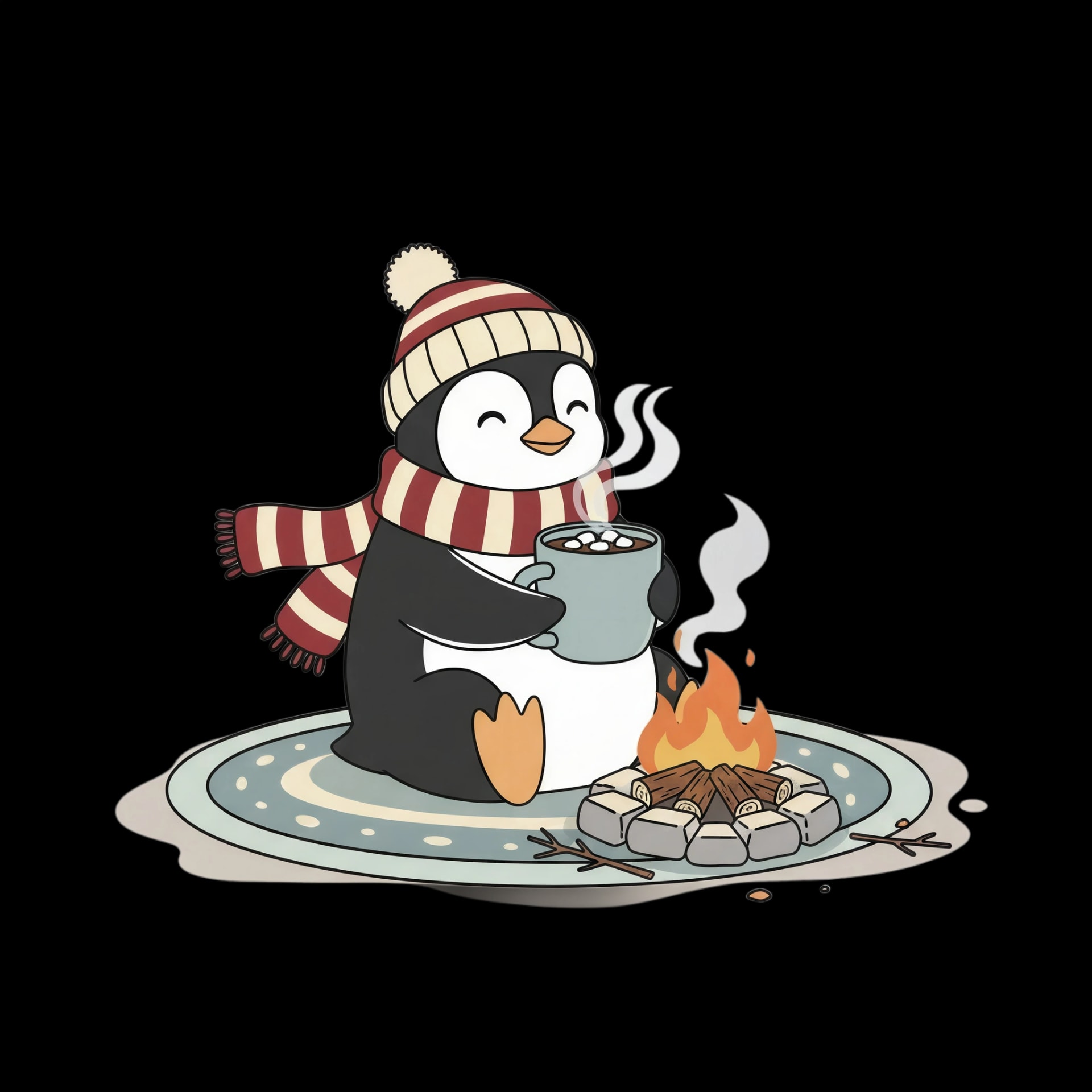 Penguin Cocoa Break