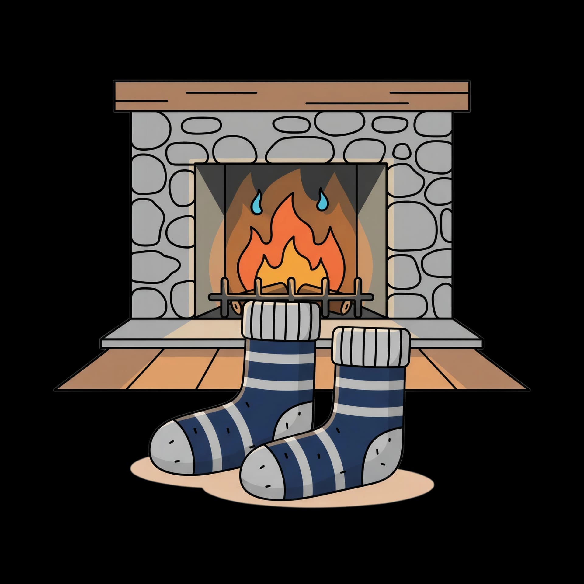 Warm Fireplace Socks